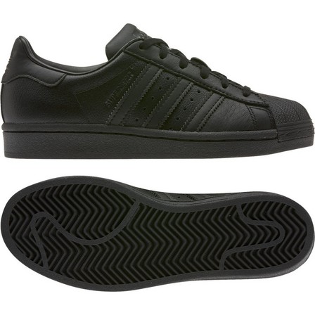 Kids Unisex Superstar Shoes, Black, A901_ONE, large image number 33