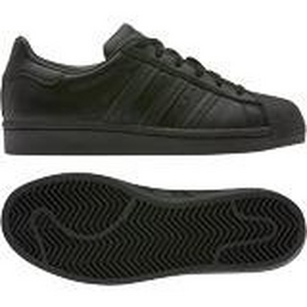 Kids Unisex Superstar Shoes, Black, A901_ONE, large image number 36