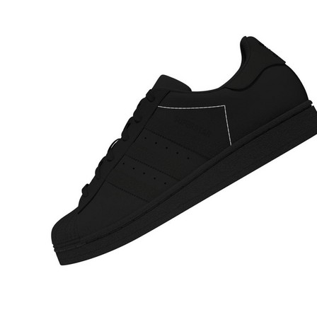 Kids Unisex Superstar Shoes, Black, A901_ONE, large image number 46
