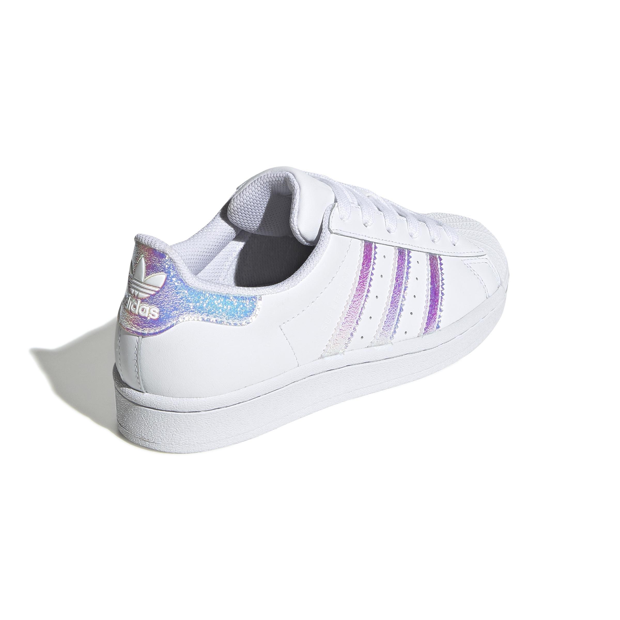 Unisex Kids Superstar Shoes, White, A901_ONE, large image number 1