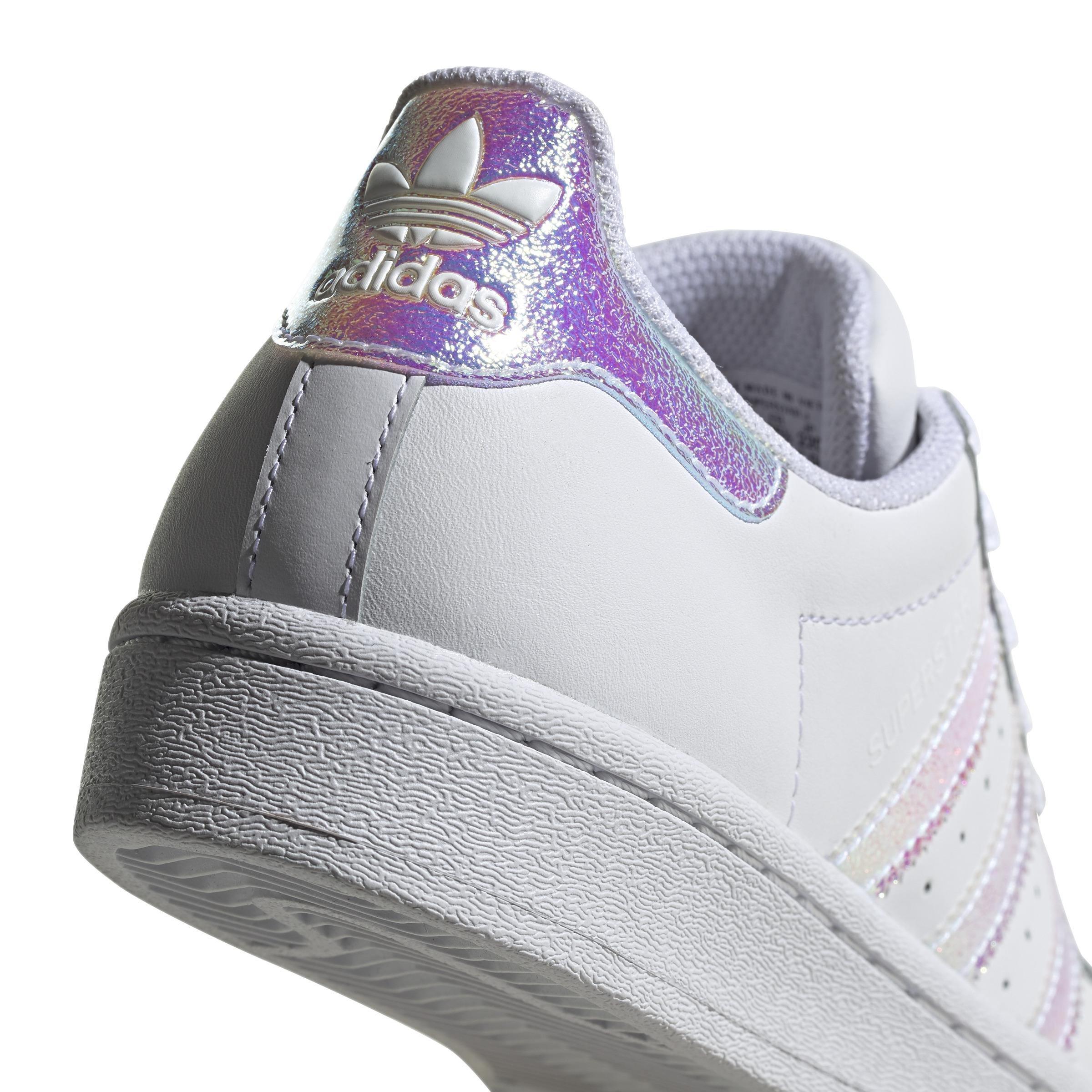 Unisex Kids Superstar Shoes, White, A901_ONE, large image number 3