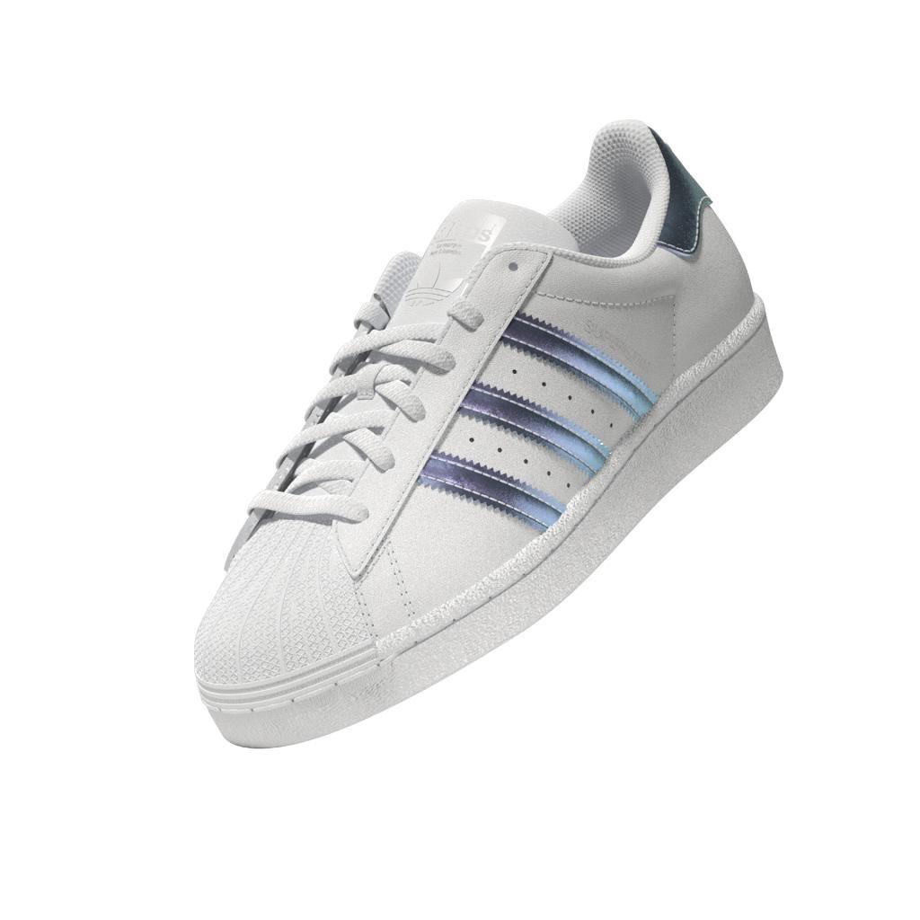 Unisex Kids Superstar Shoes, White, A901_ONE, large image number 7