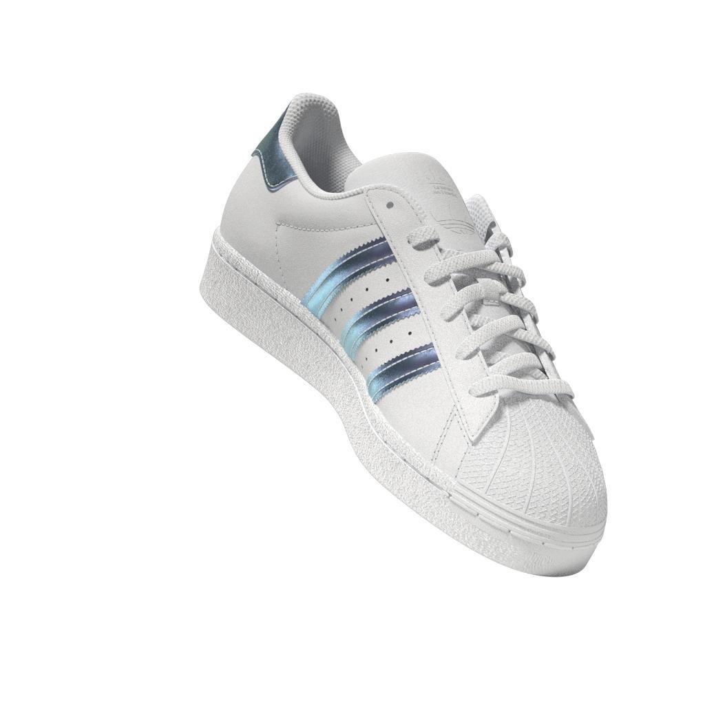 Unisex Kids Superstar Shoes, White, A901_ONE, large image number 13