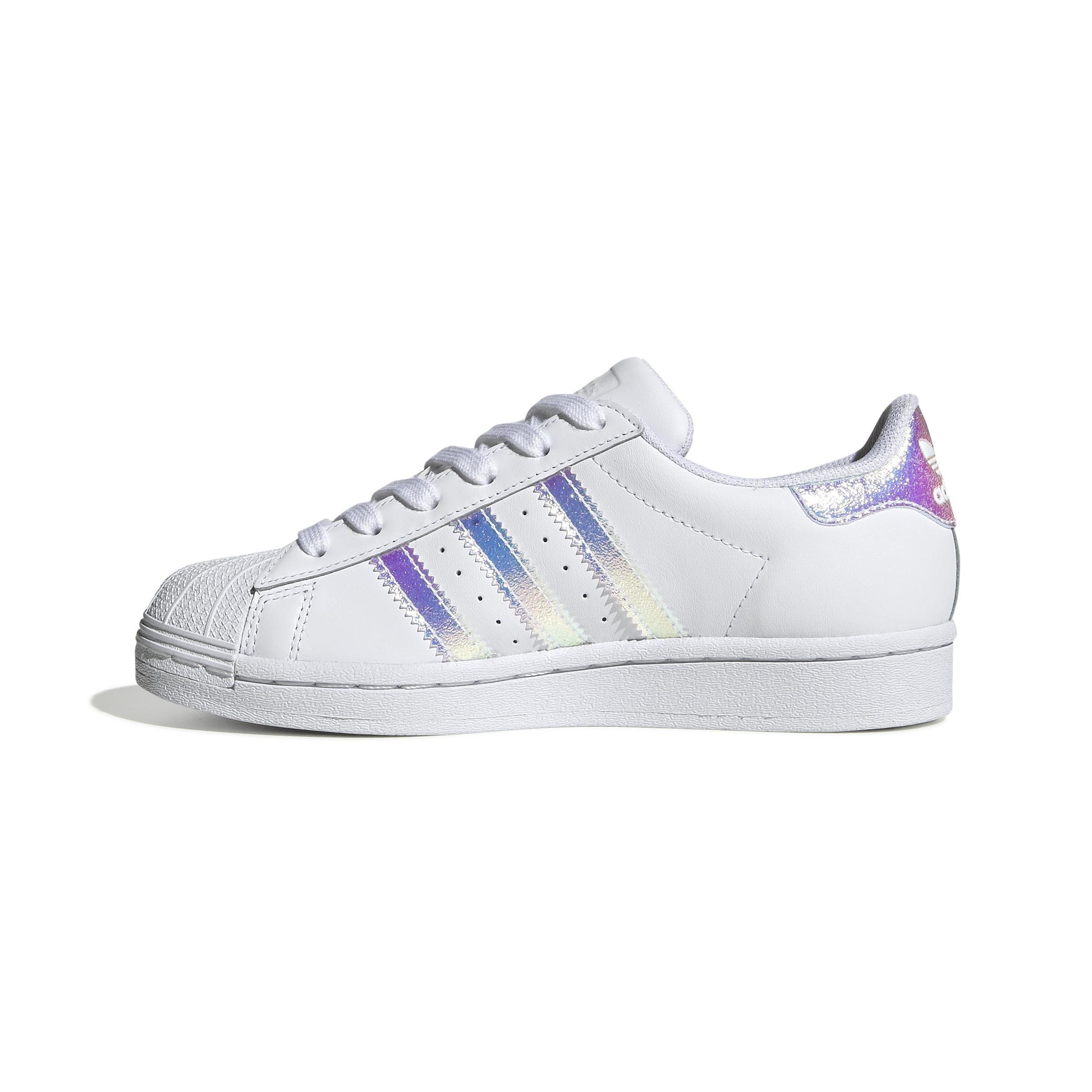 Unisex Kids Superstar Shoes, White, A901_ONE, large image number 16