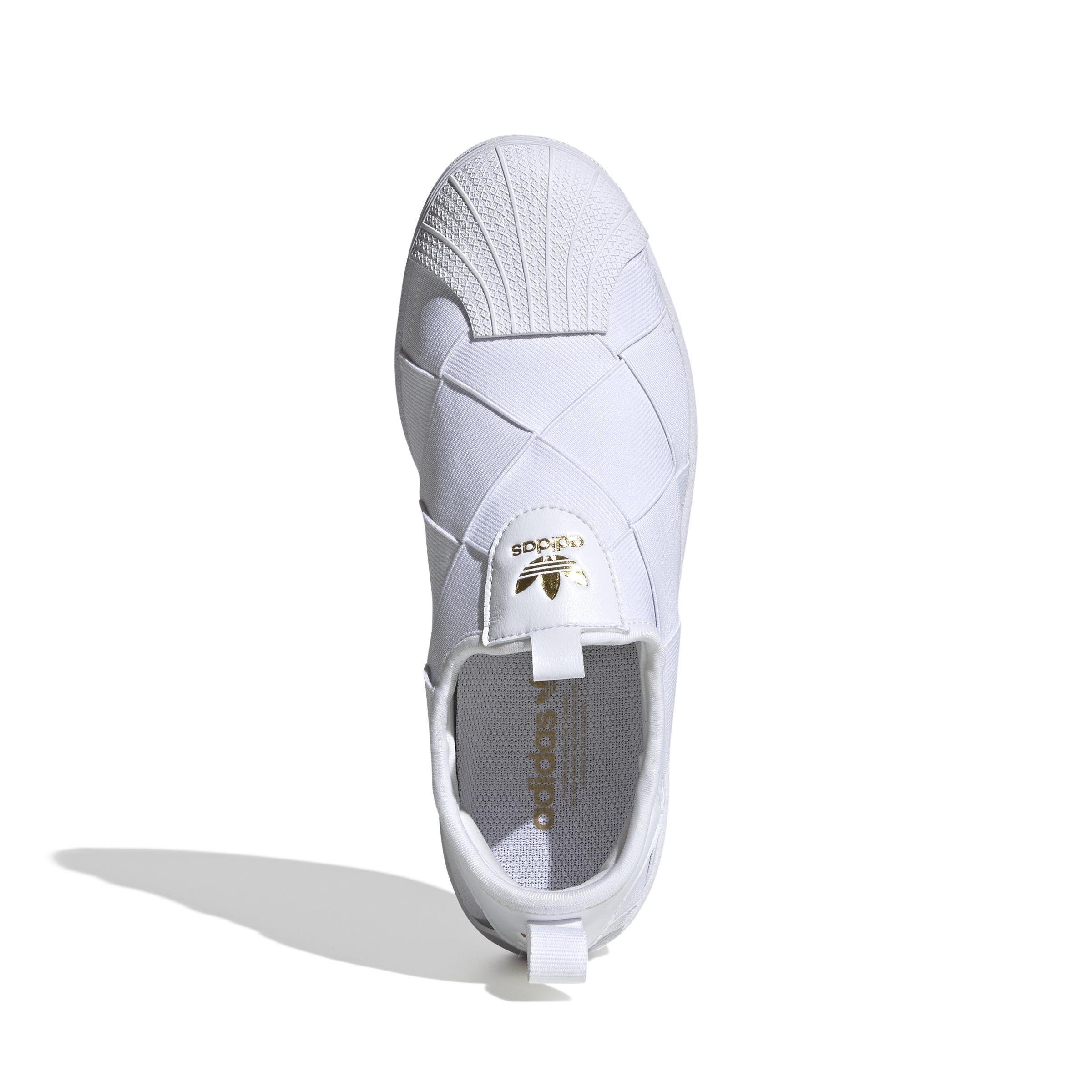 Adidas superstar slip on clearance branco