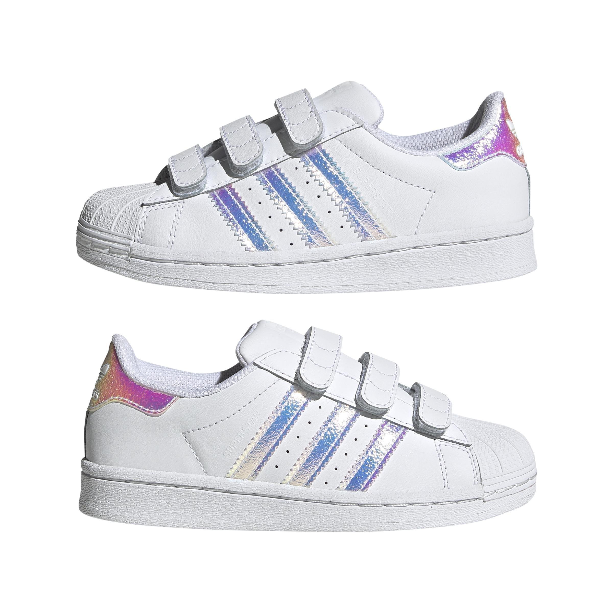 Unisex Kids Superstar Shoes , White, A901_ONE, large image number 10