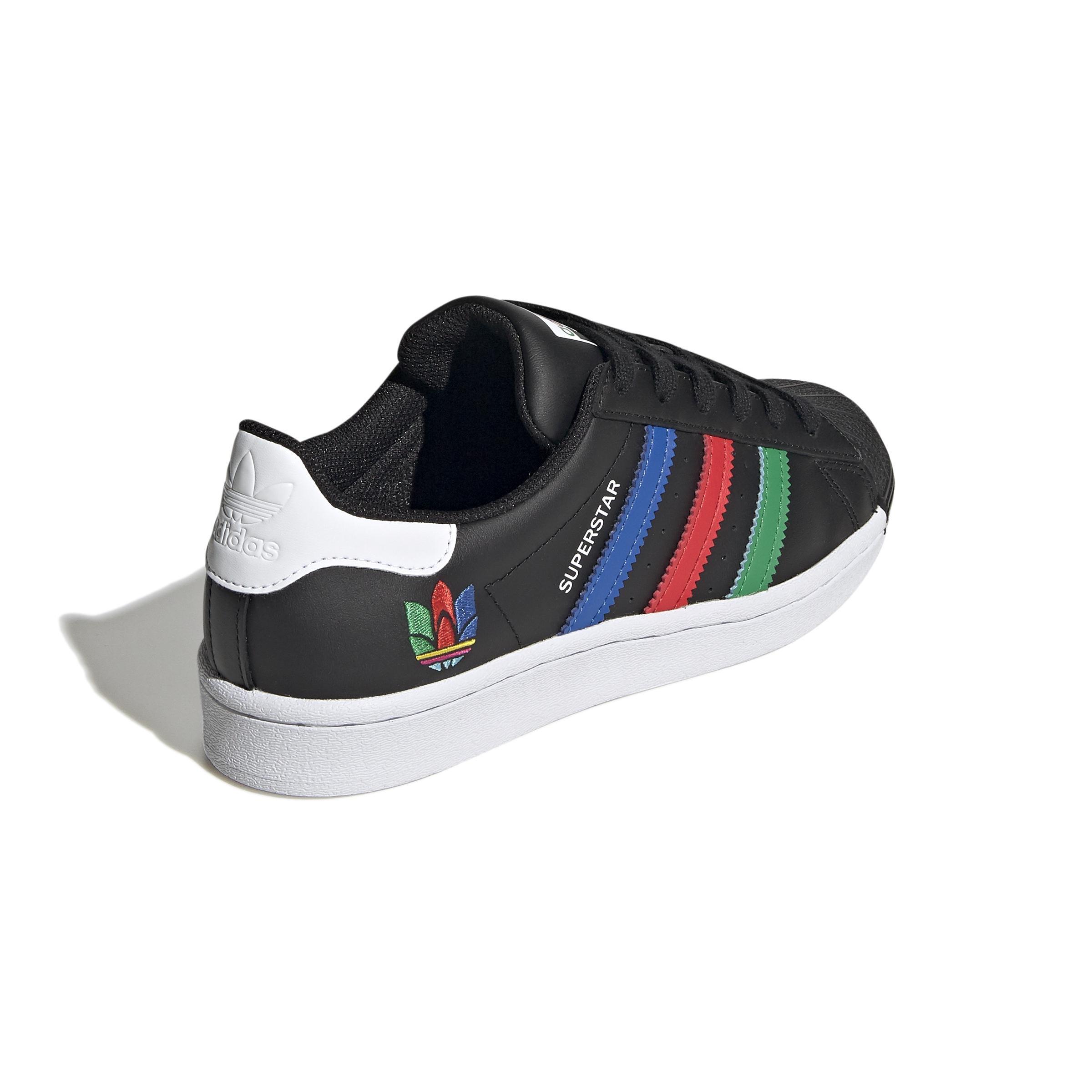 Unisex Kids Superstar Shoes, Black, A901_ONE, large image number 1