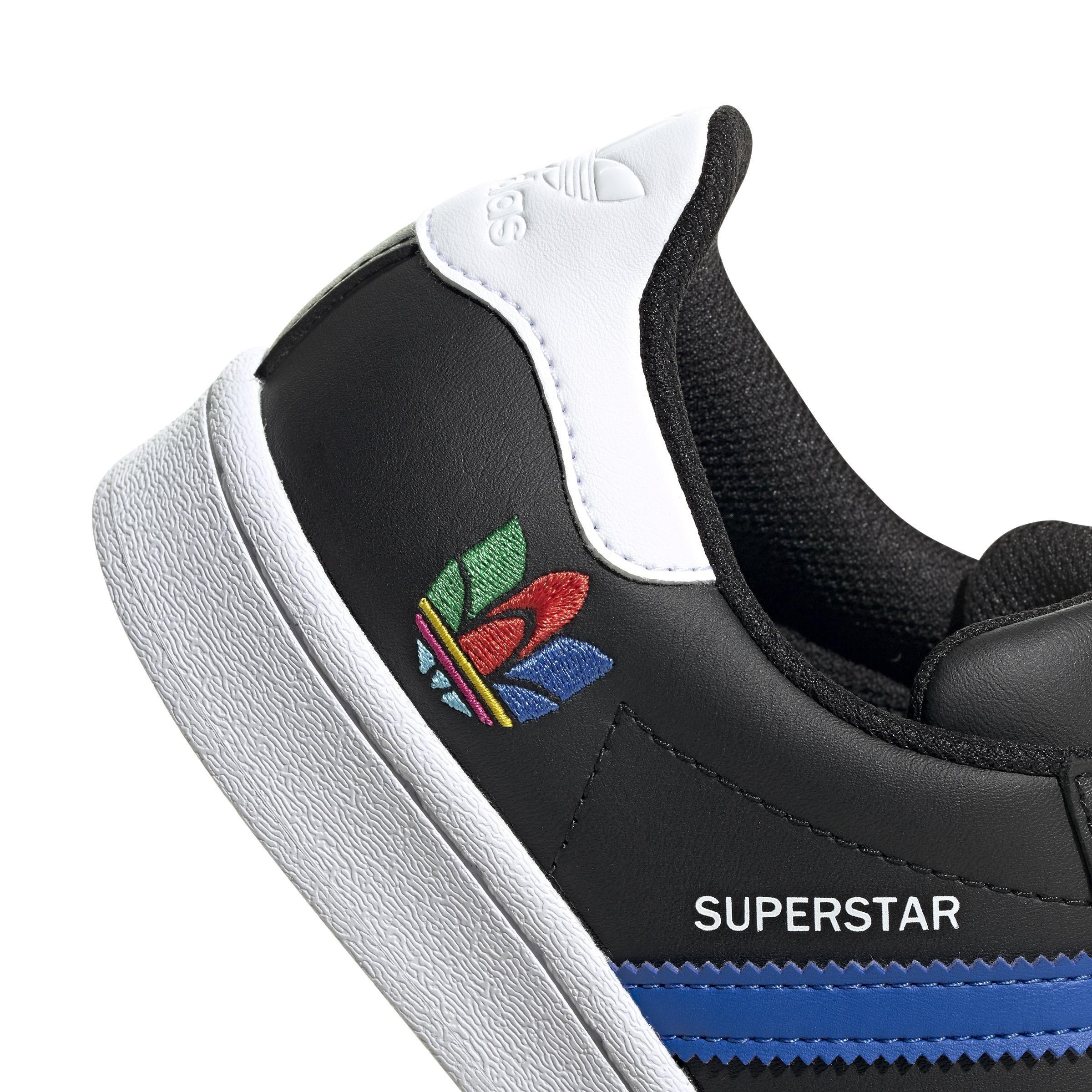 Unisex Kids Superstar Shoes, Black, A901_ONE, large image number 2