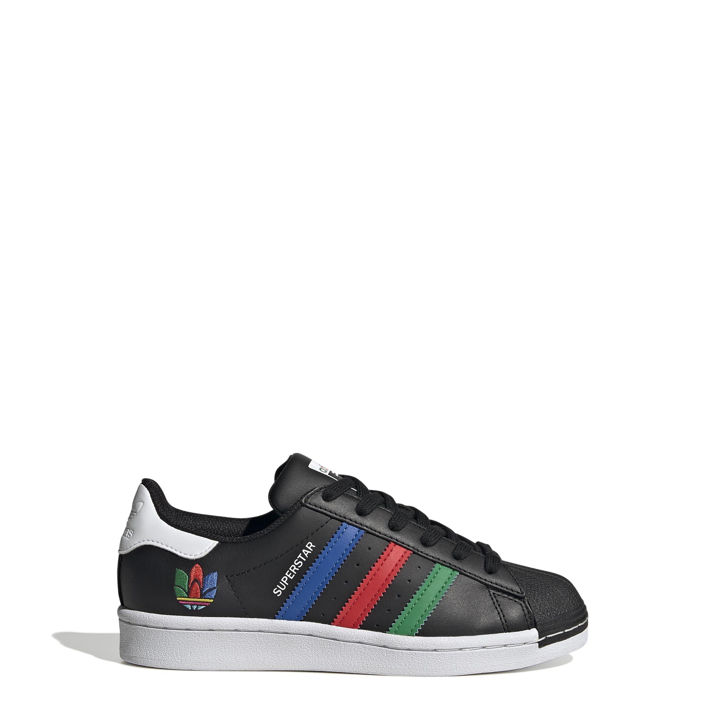 Unisex Kids Superstar Shoes, Black, A901_ONE, large image number 9