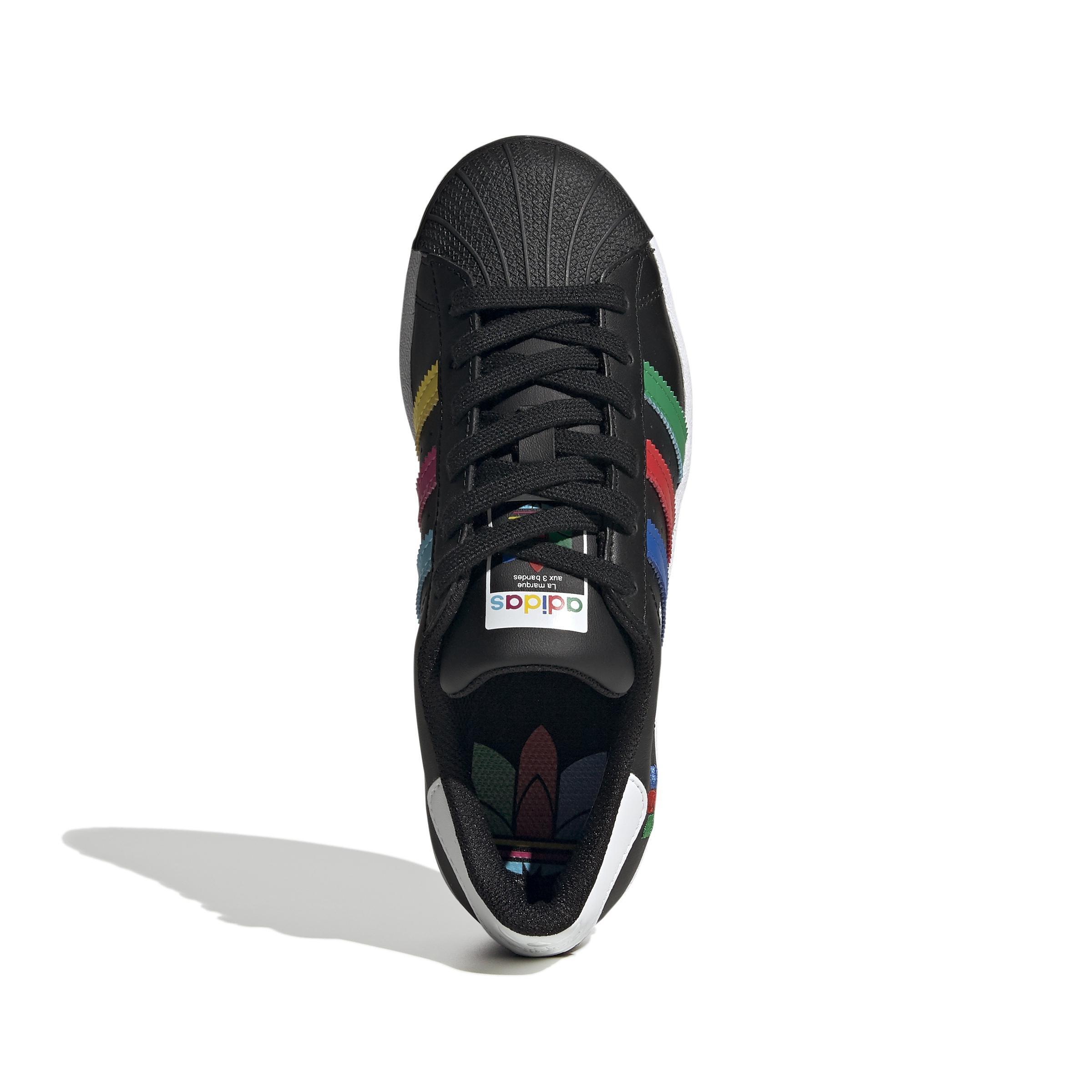 Unisex Kids Superstar Shoes, Black, A901_ONE, large image number 11