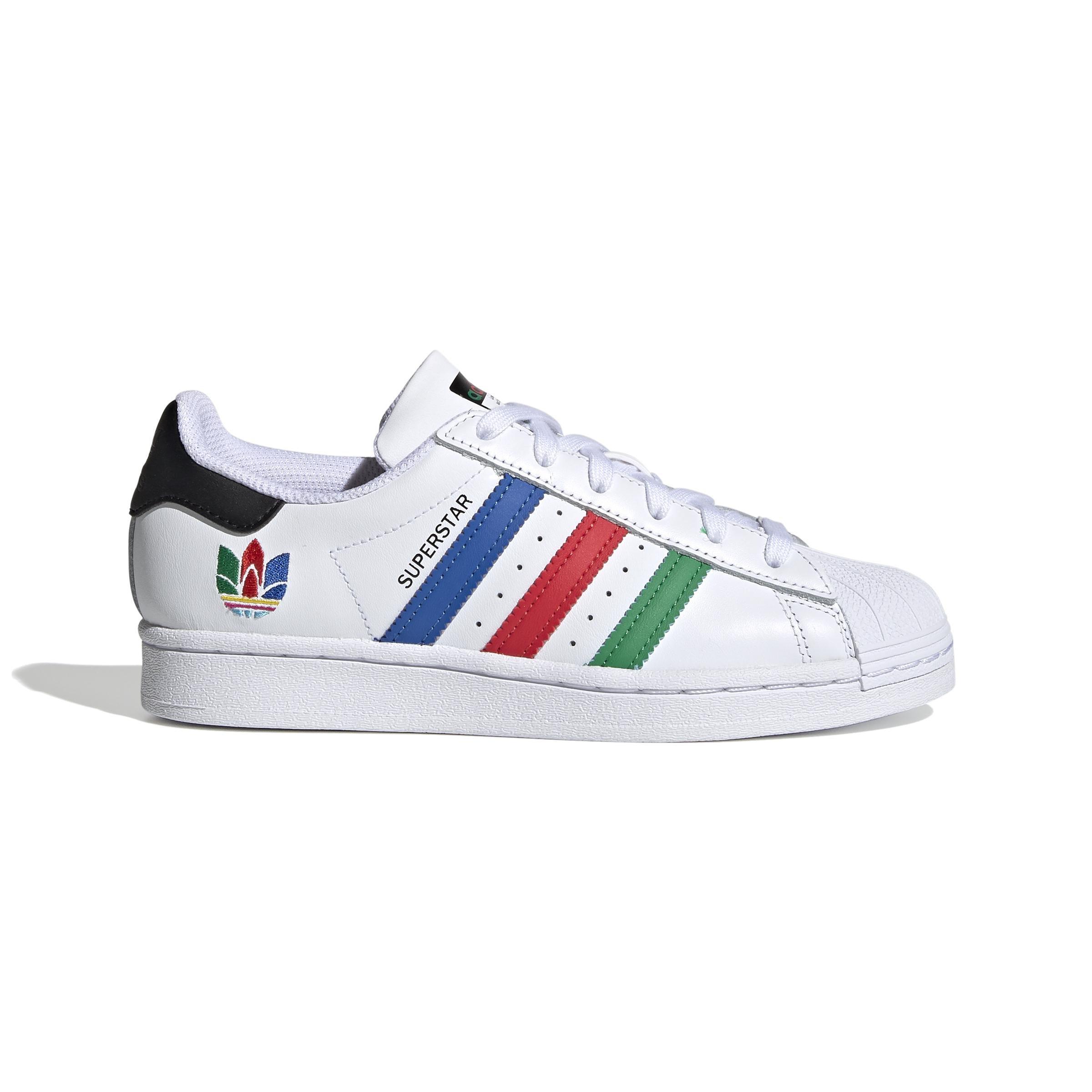 Unisex Kids Superstar Shoes , White, A901_ONE, large image number 0