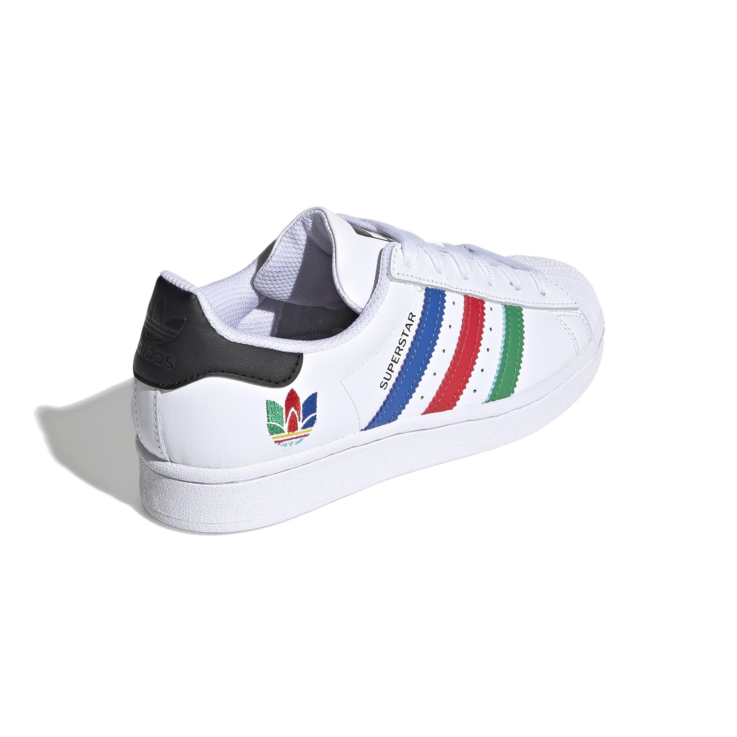 Unisex Kids Superstar Shoes , White, A901_ONE, large image number 2