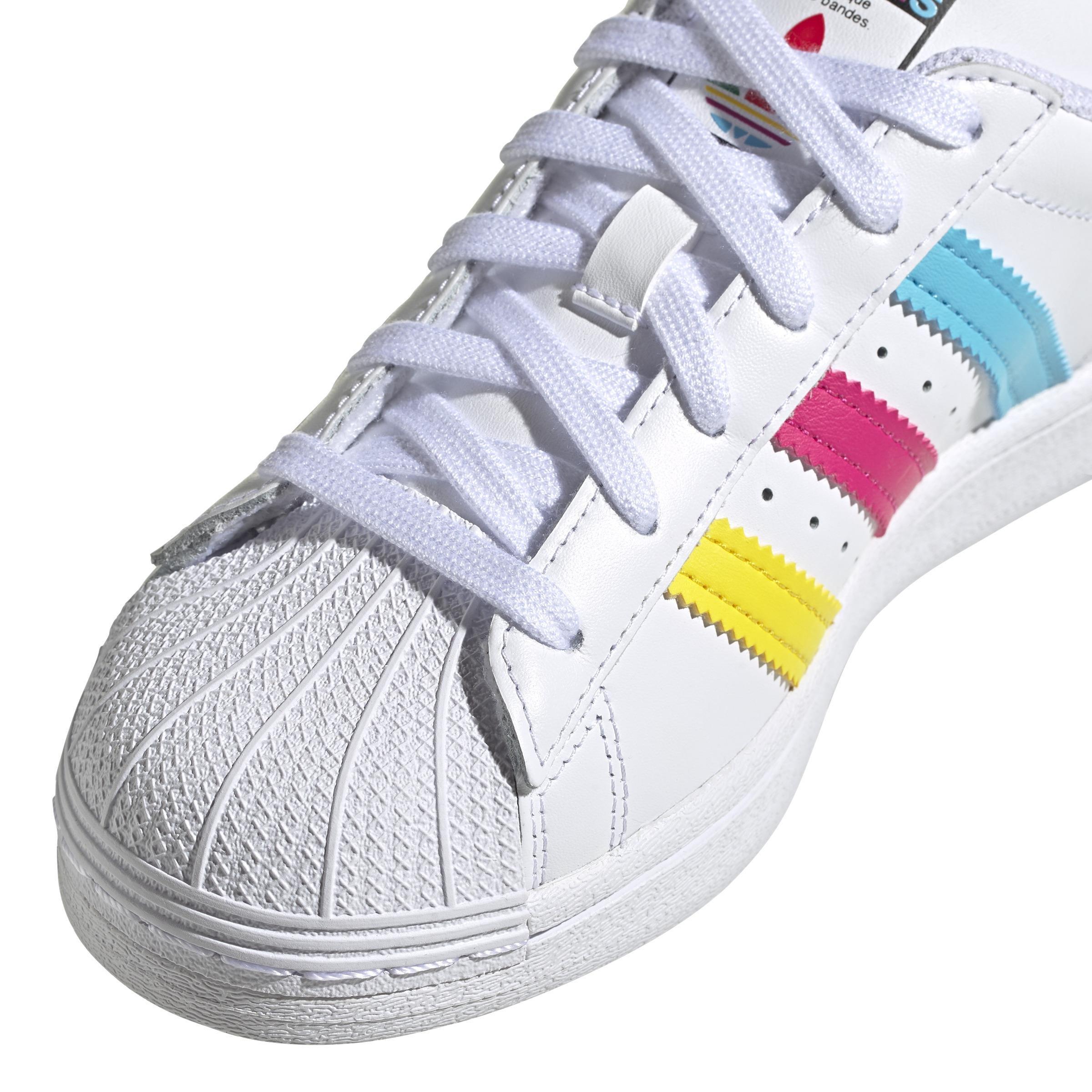 Unisex Kids Superstar Shoes , White, A901_ONE, large image number 3