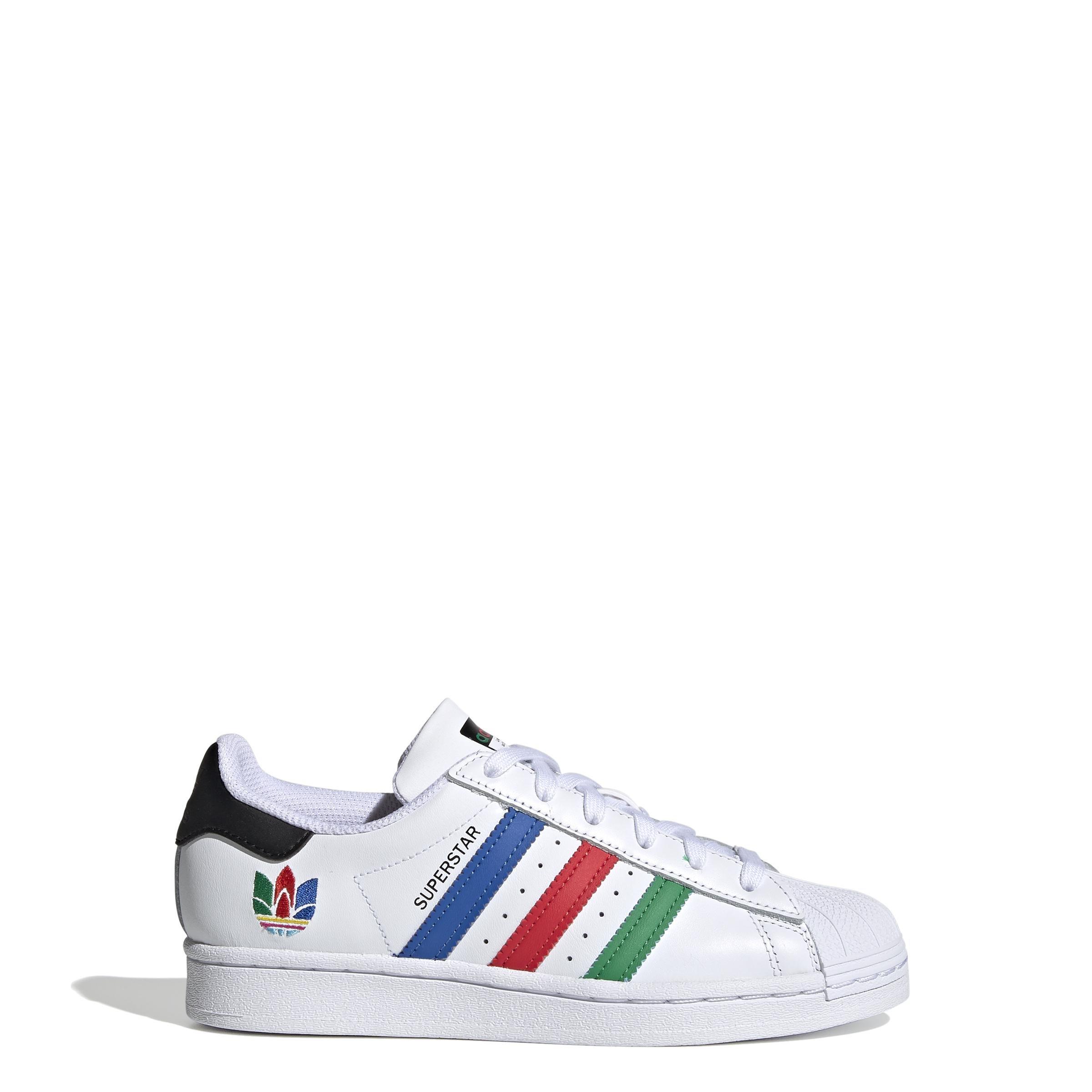 Unisex Kids Superstar Shoes , White, A901_ONE, large image number 6
