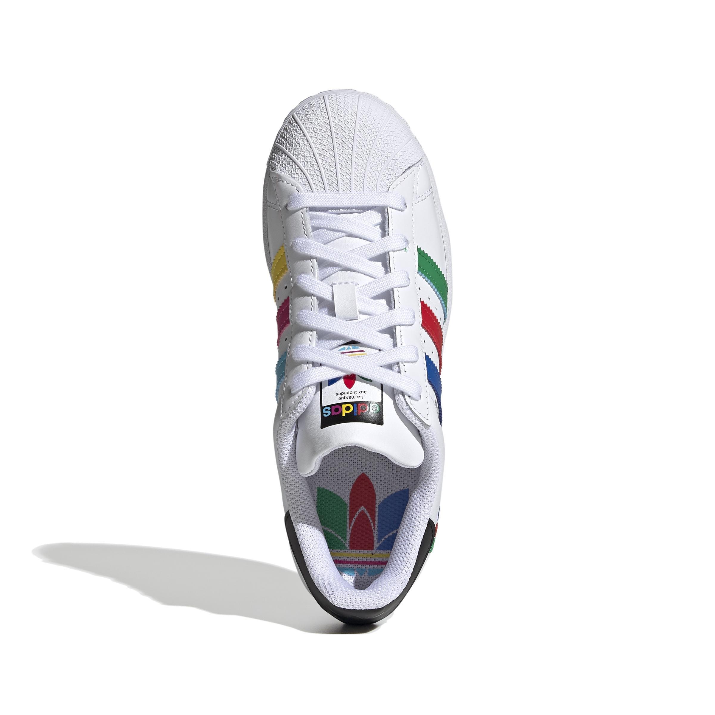 Unisex Kids Superstar Shoes , White, A901_ONE, large image number 7