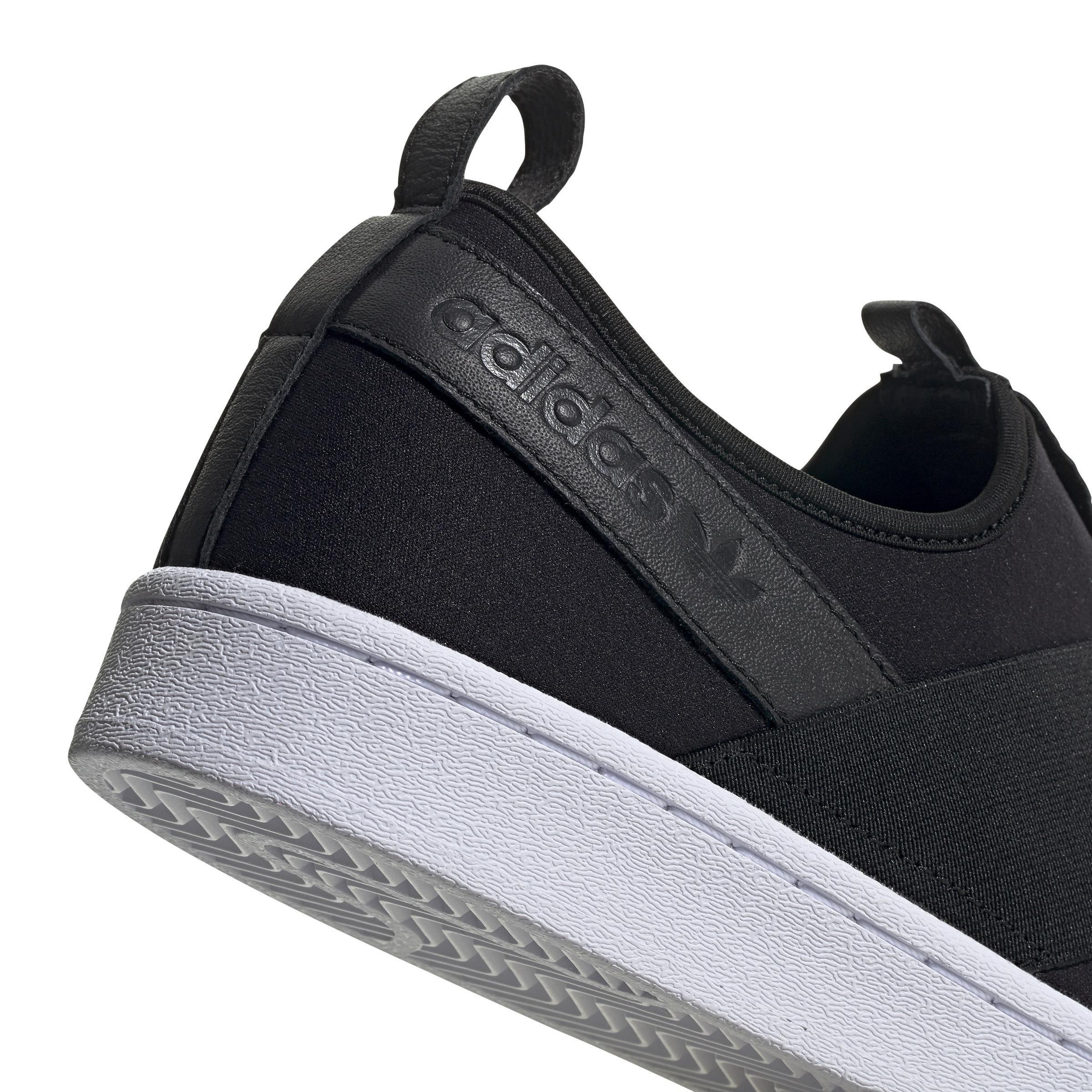 Adidas originals superstar sales slip on men Black