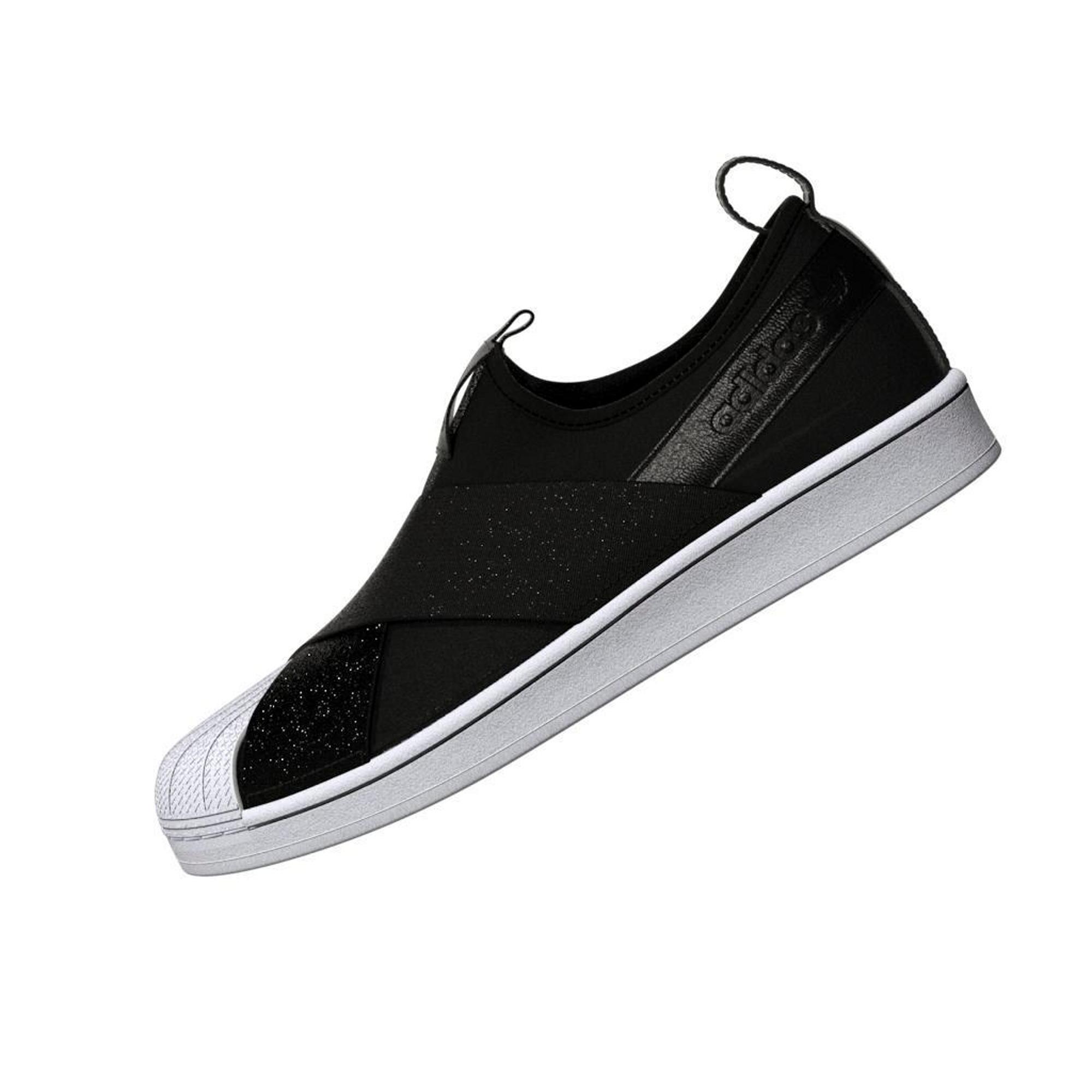 Superstar slip discount on black mens