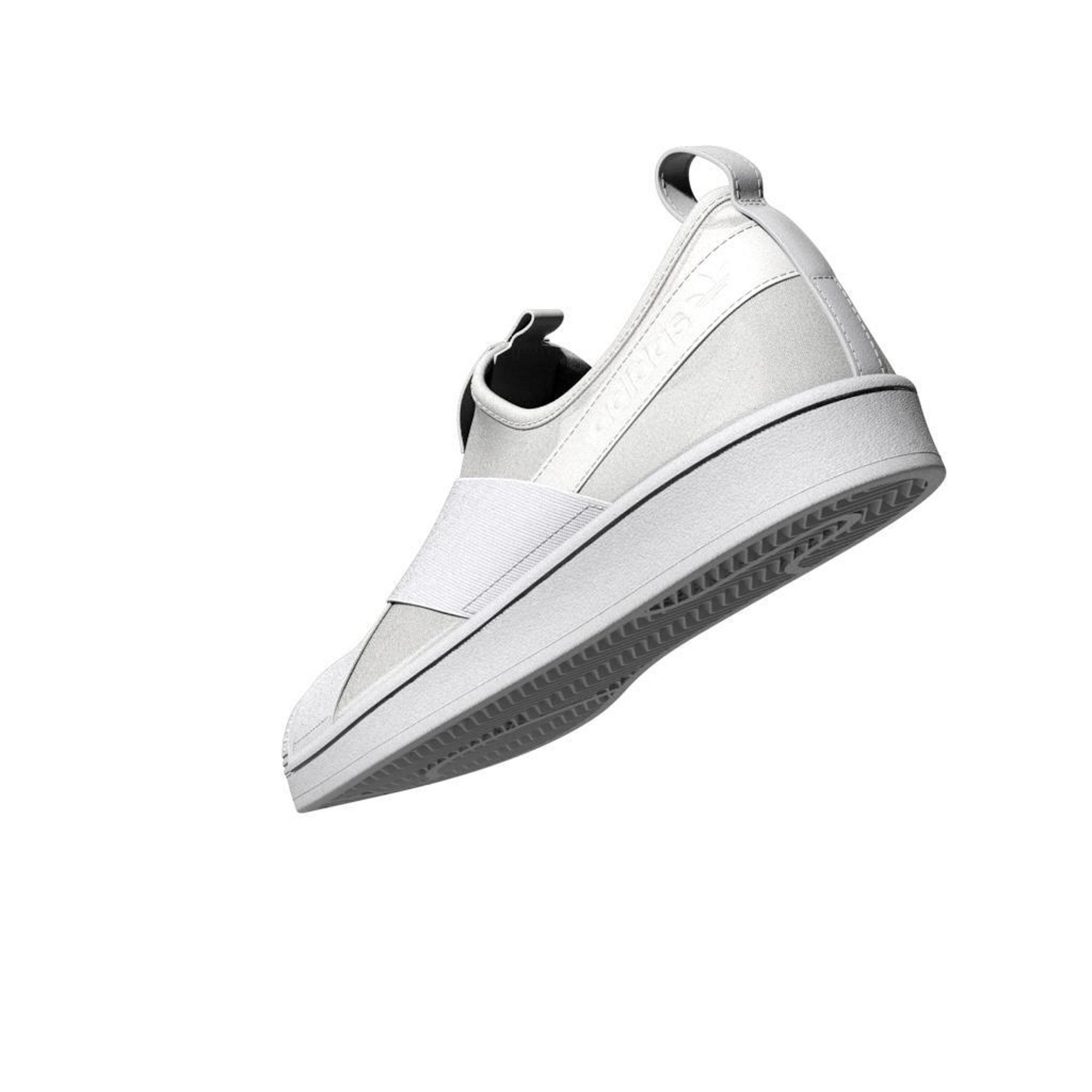 Adidas superstar slip on men sale silver