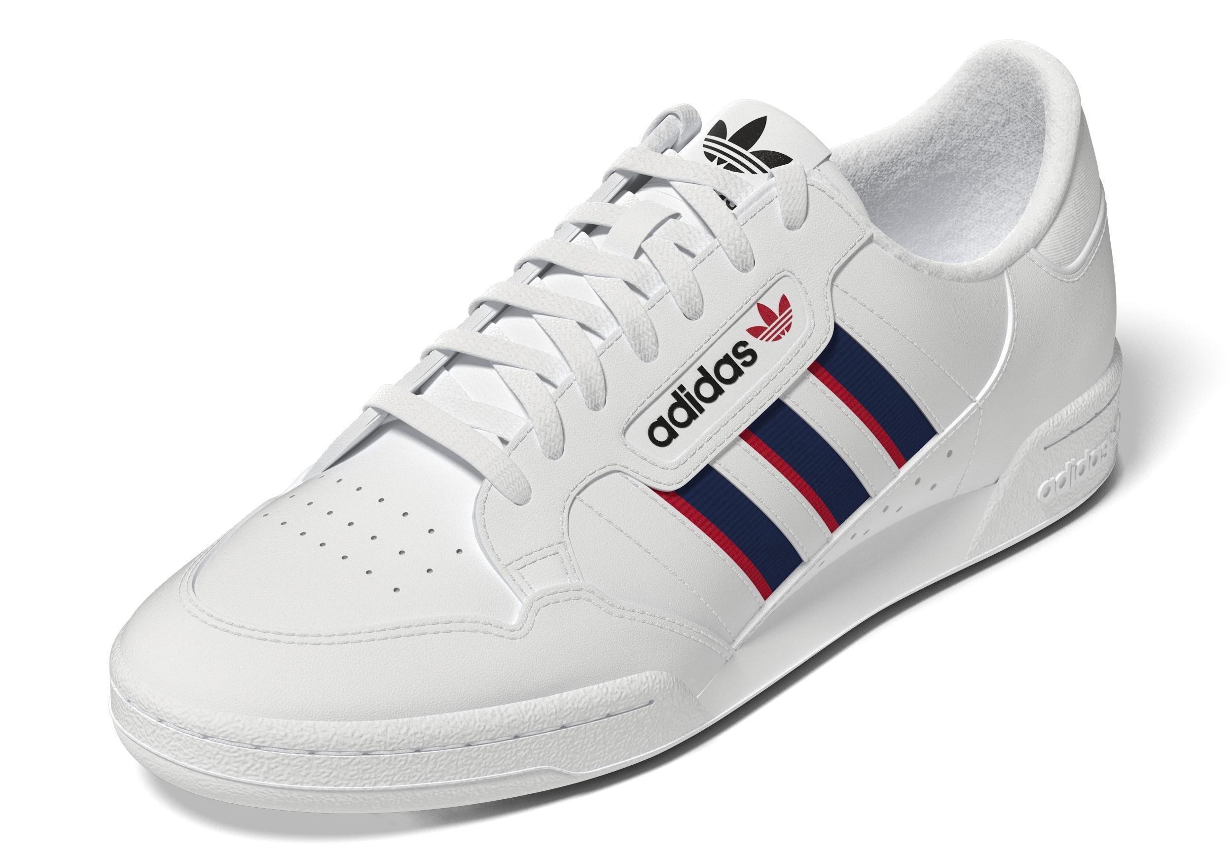 Mens Continental 80 Stripes Shoes, White, A901_ONE, large image number 9