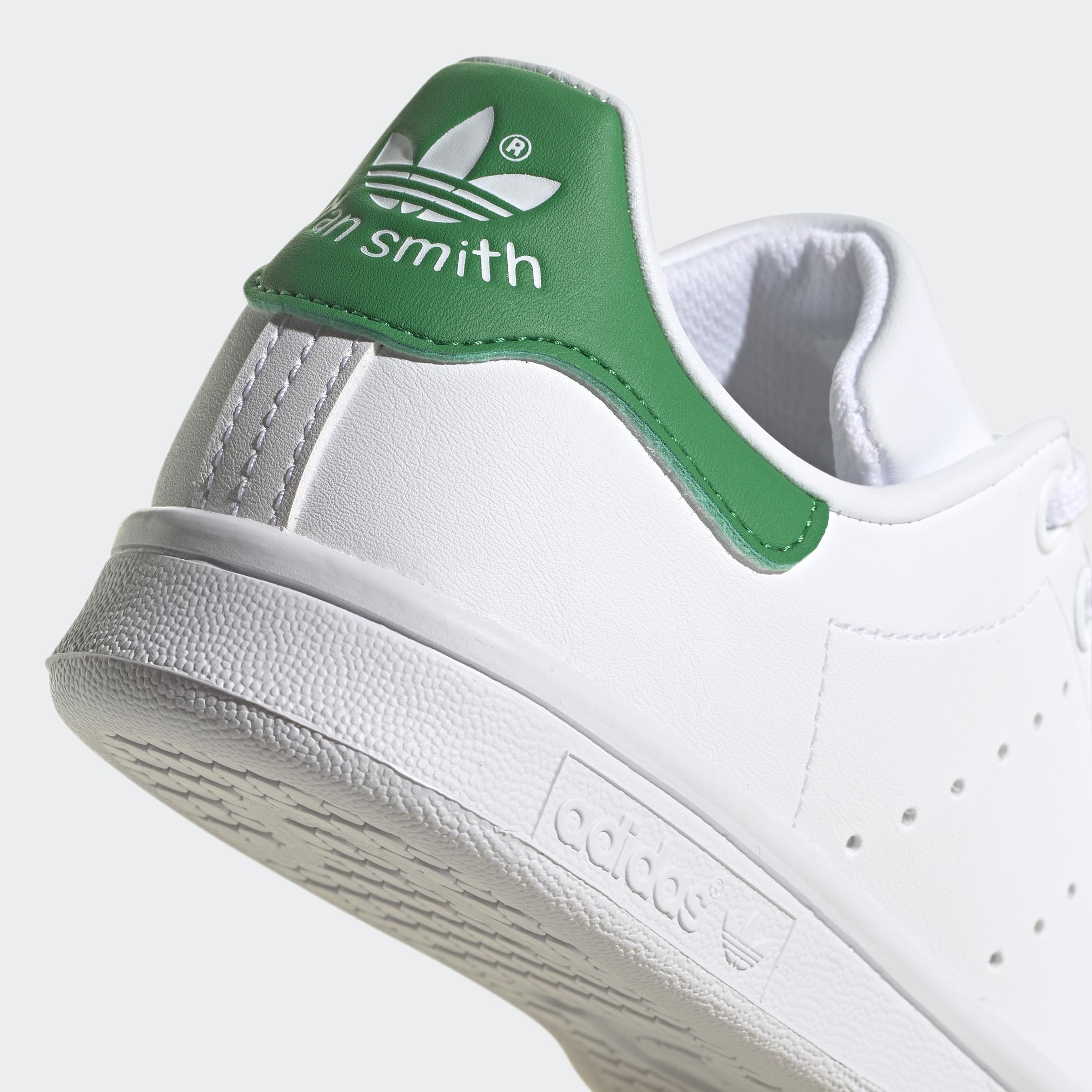 Kids Unisex Stan Smith Shoes, White, A901_ONE, large image number 5