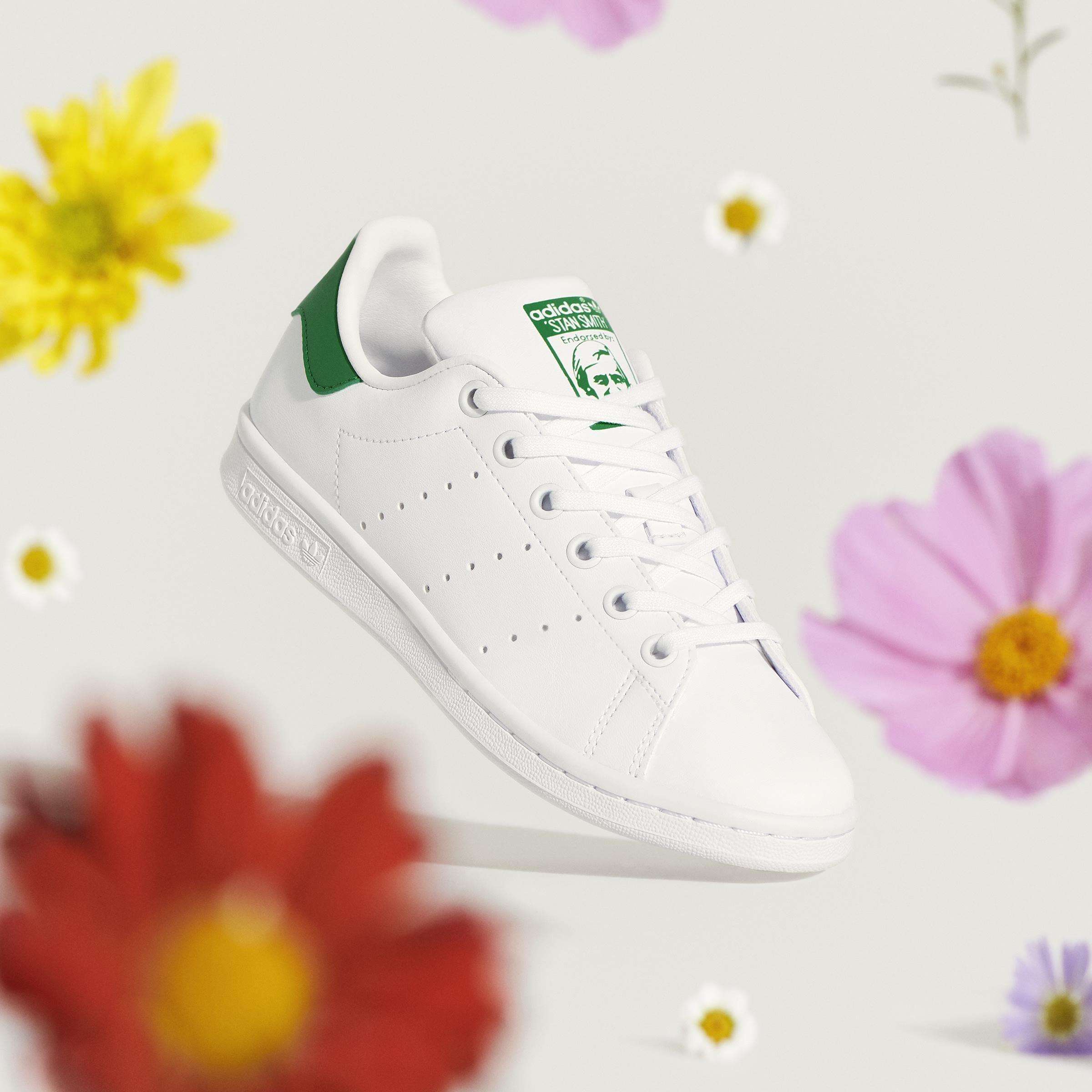 Kids Unisex Stan Smith Shoes, White, A901_ONE, large image number 6