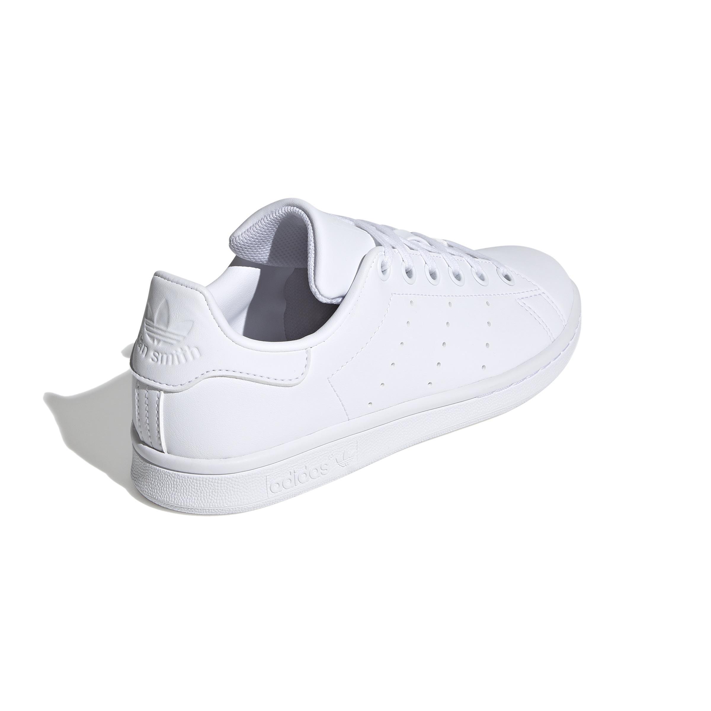 Unisex Kids Stan Smith Shoes, White, A901_ONE, large image number 3