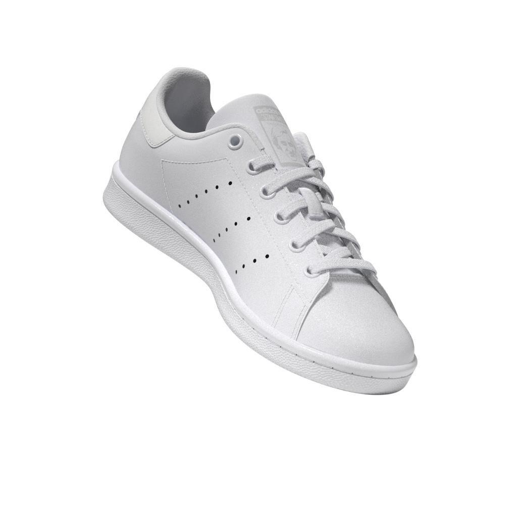 Unisex Kids Stan Smith Shoes, White, A901_ONE, large image number 6