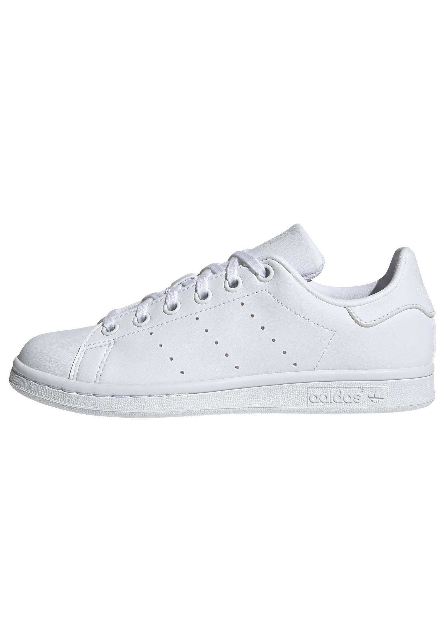 Unisex Kids Stan Smith Shoes, White, A901_ONE, large image number 7