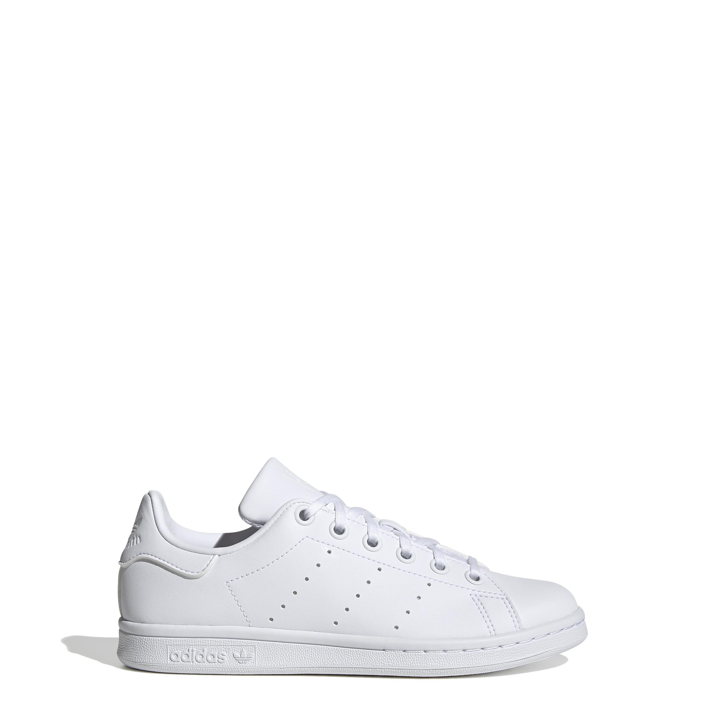 Unisex Kids Stan Smith Shoes, White, A901_ONE, large image number 13