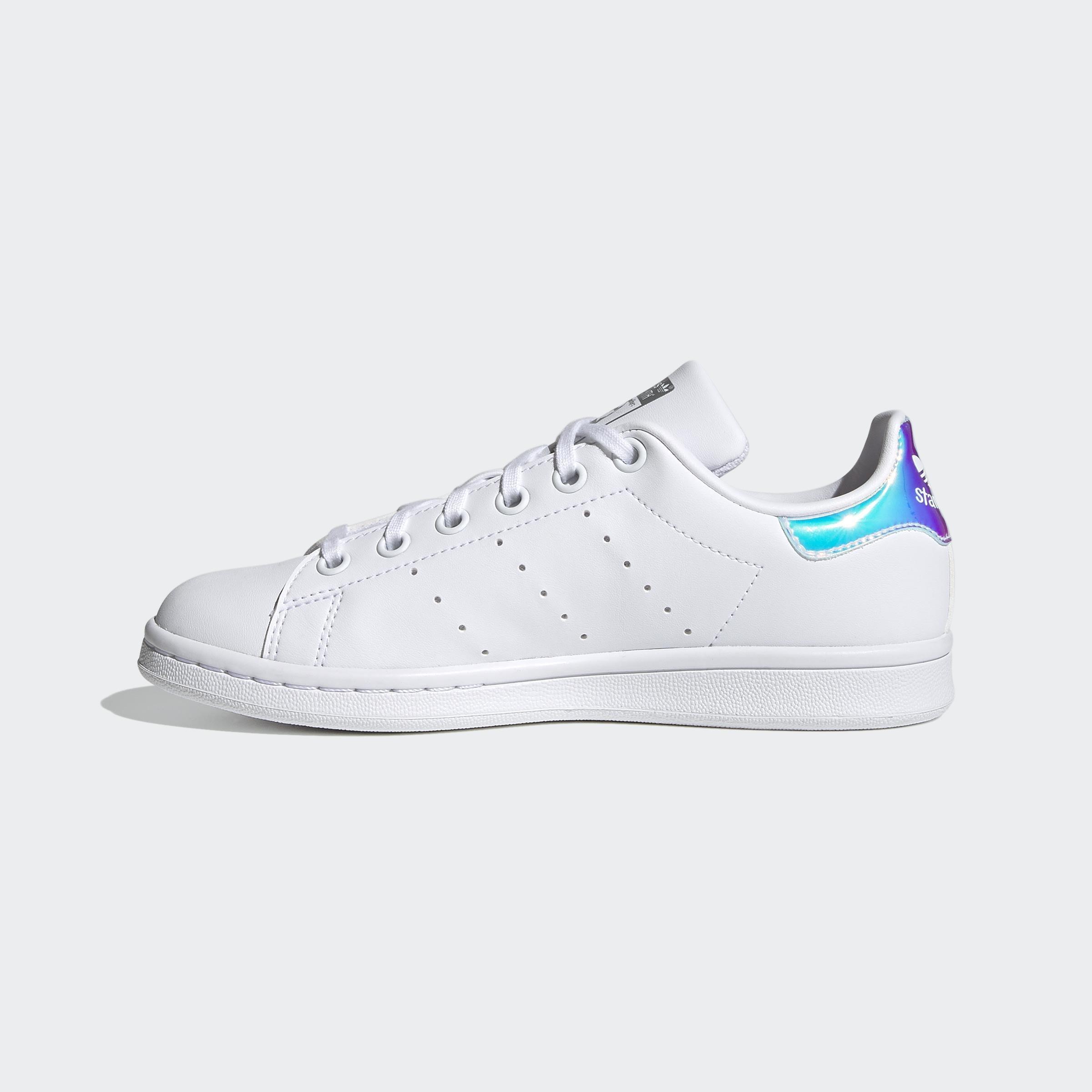 Kids Unisex Stan Smith Shoes, White, A901_ONE, large image number 7