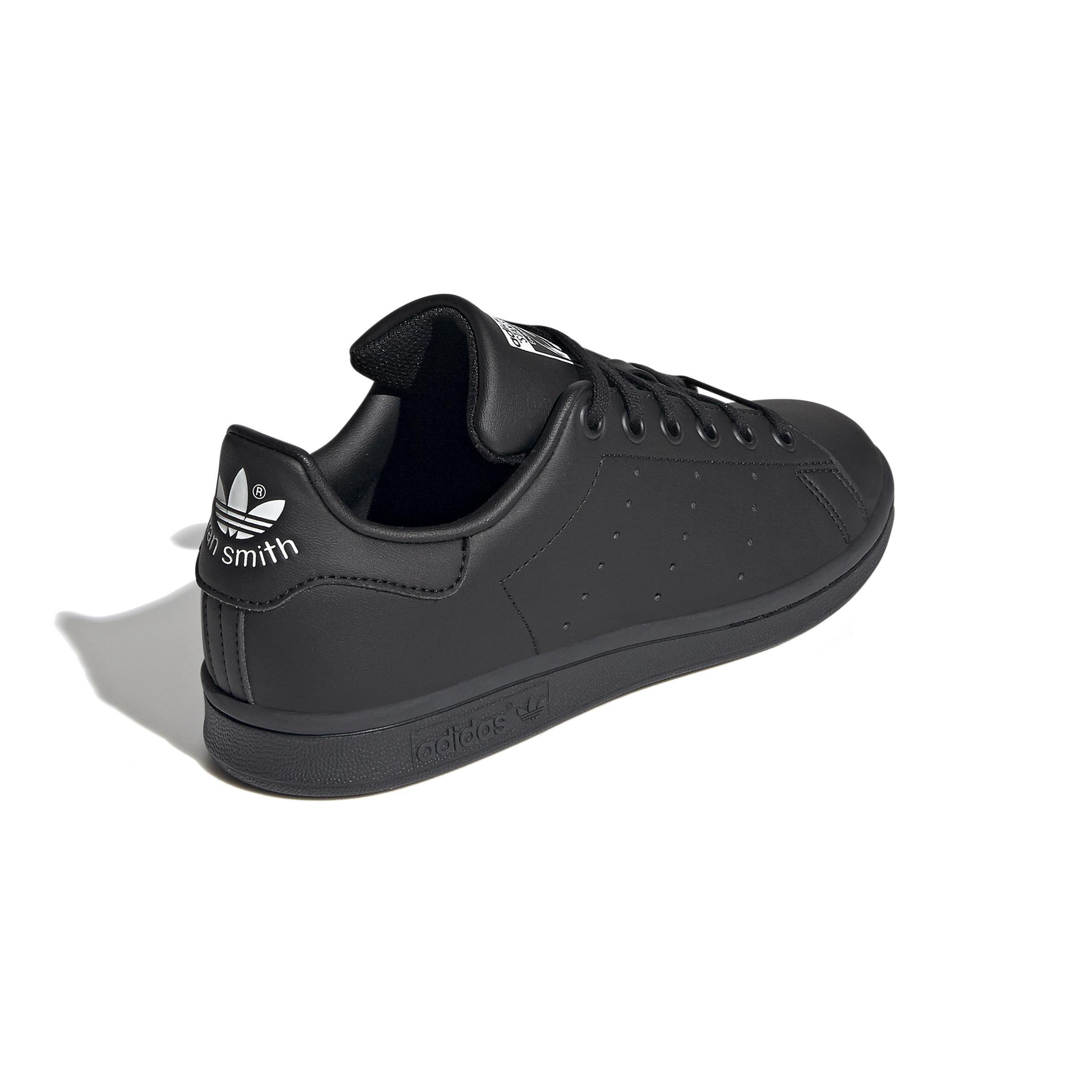 Unisex Kids Stan Smith Shoes, Black, A901_ONE, large image number 3