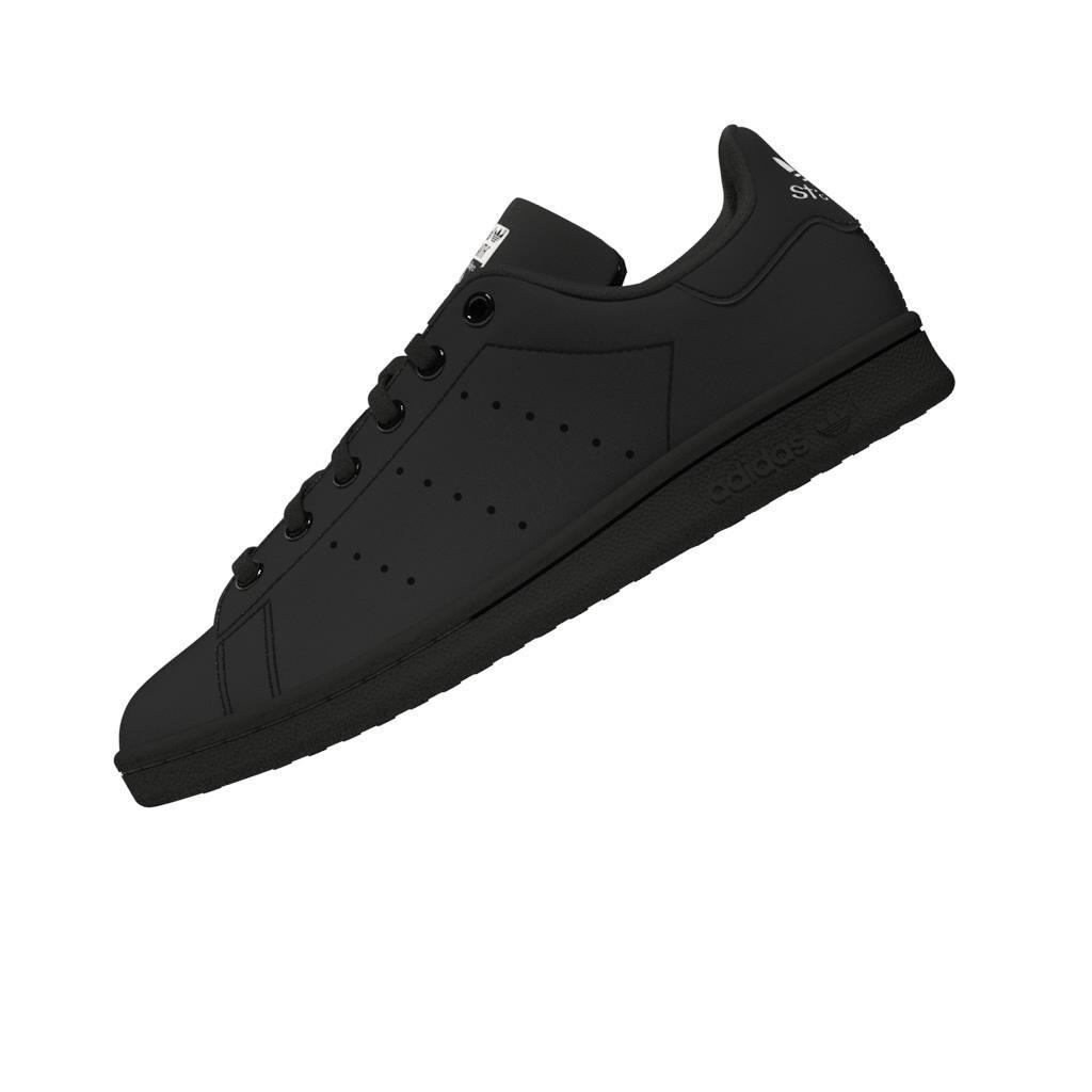 Unisex Kids Stan Smith Shoes, Black, A901_ONE, large image number 6