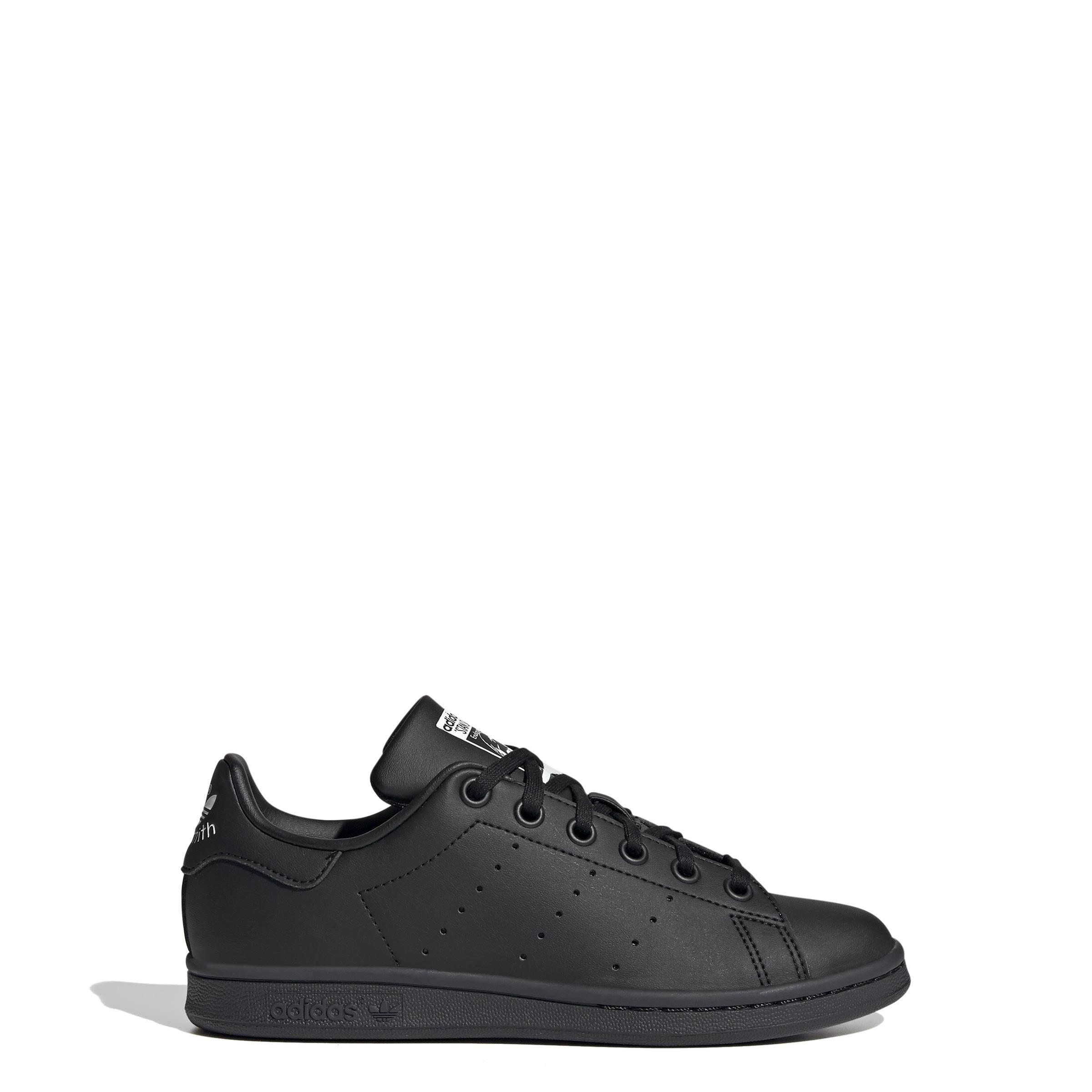 Unisex Kids Stan Smith Shoes, Black, A901_ONE, large image number 9