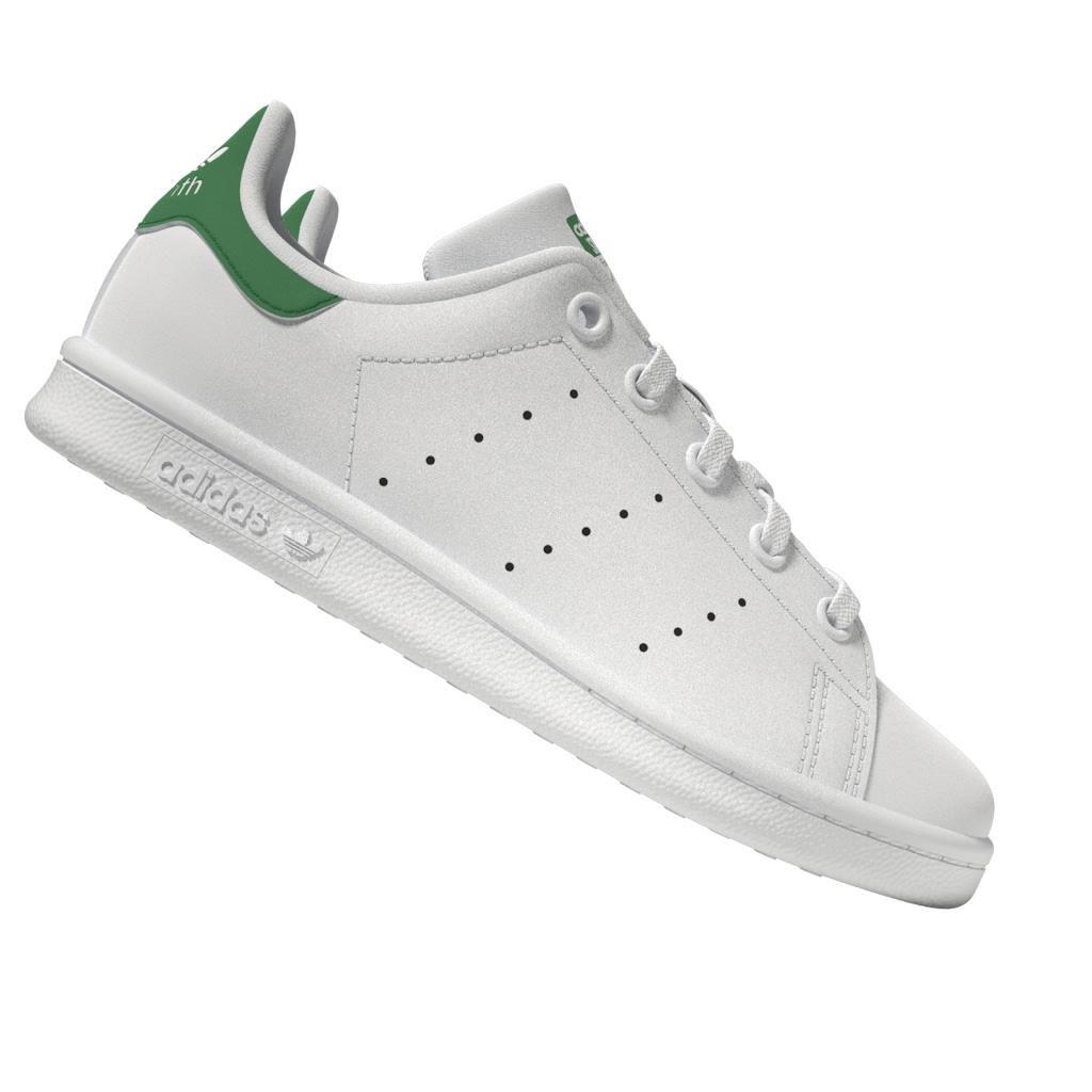 Unisex Kids Stan Smith Shoes, White, A901_ONE, large image number 8