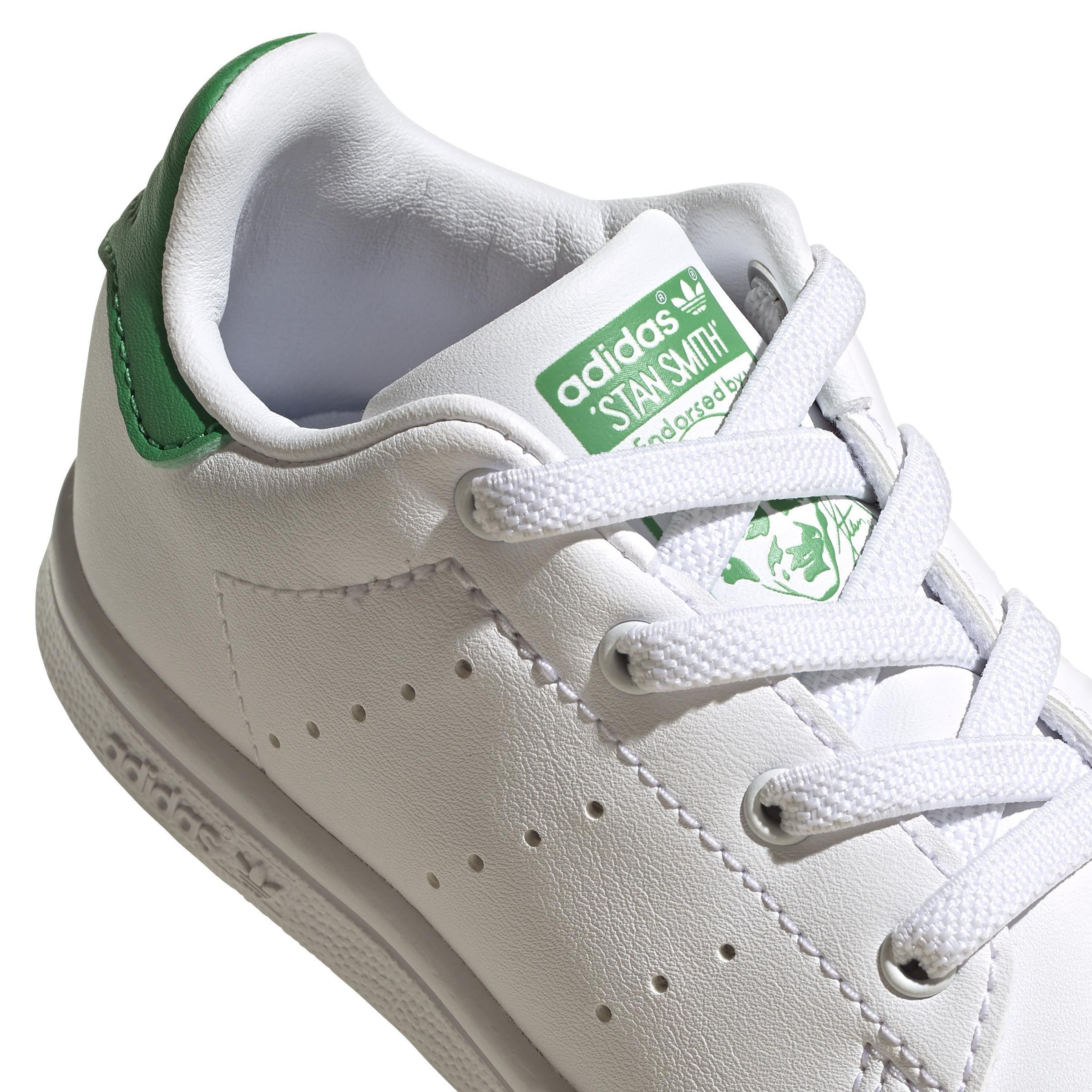 Unisex Kids Stan Smith Shoes, White, A901_ONE, large image number 4