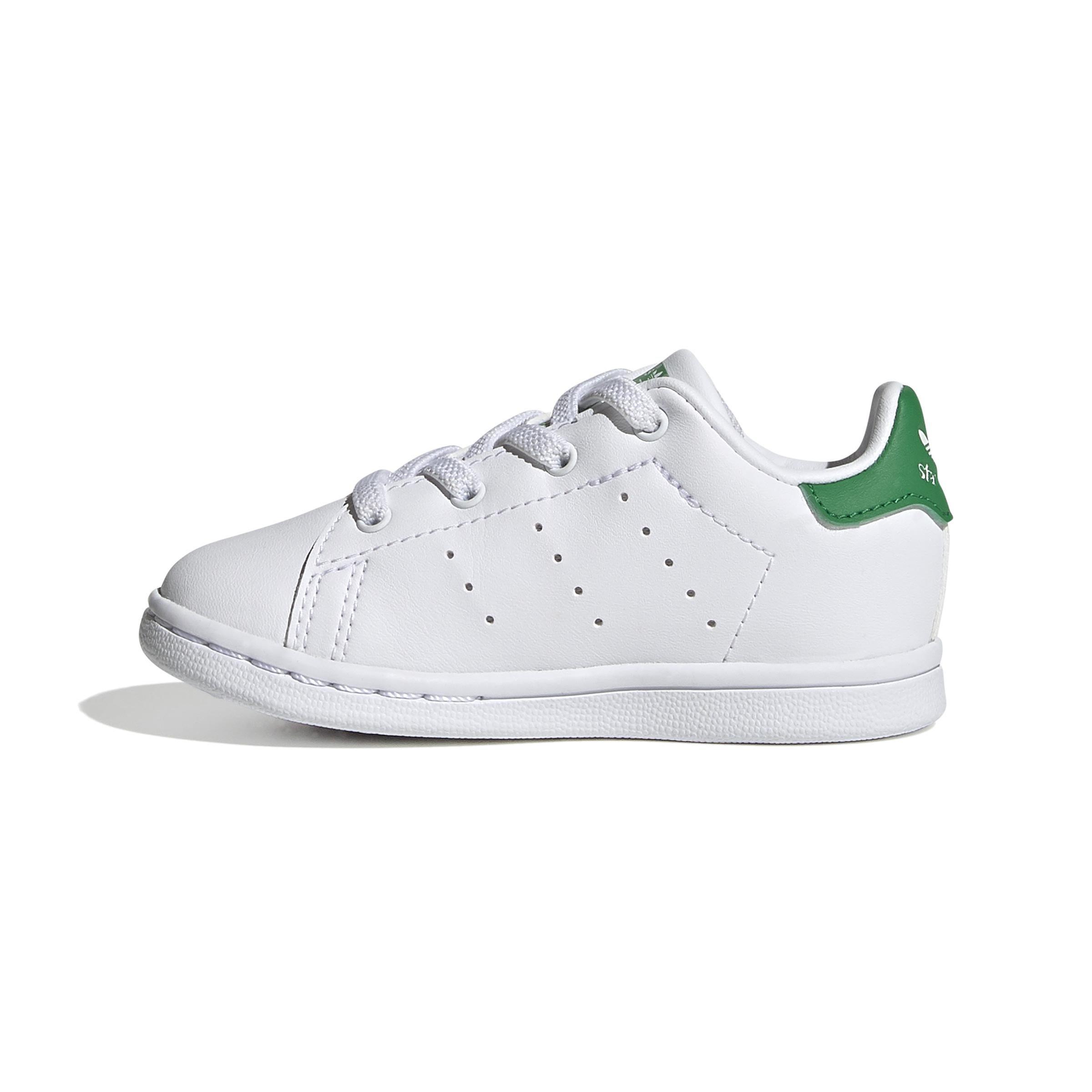 Unisex Kids Stan Smith Shoes, White, A901_ONE, large image number 9