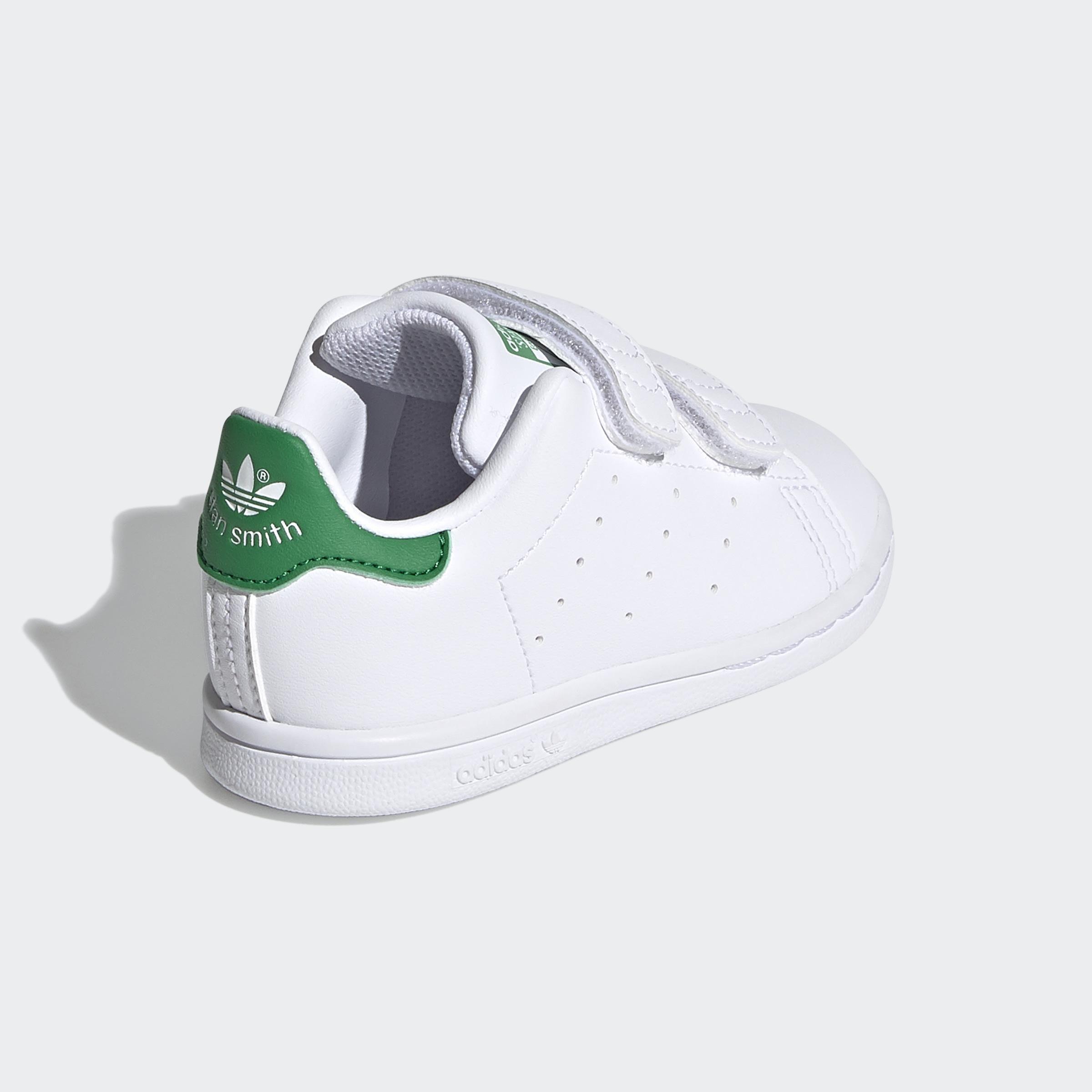 Kids Unisex Stan Smith Shoes, White, A901_ONE, large image number 7