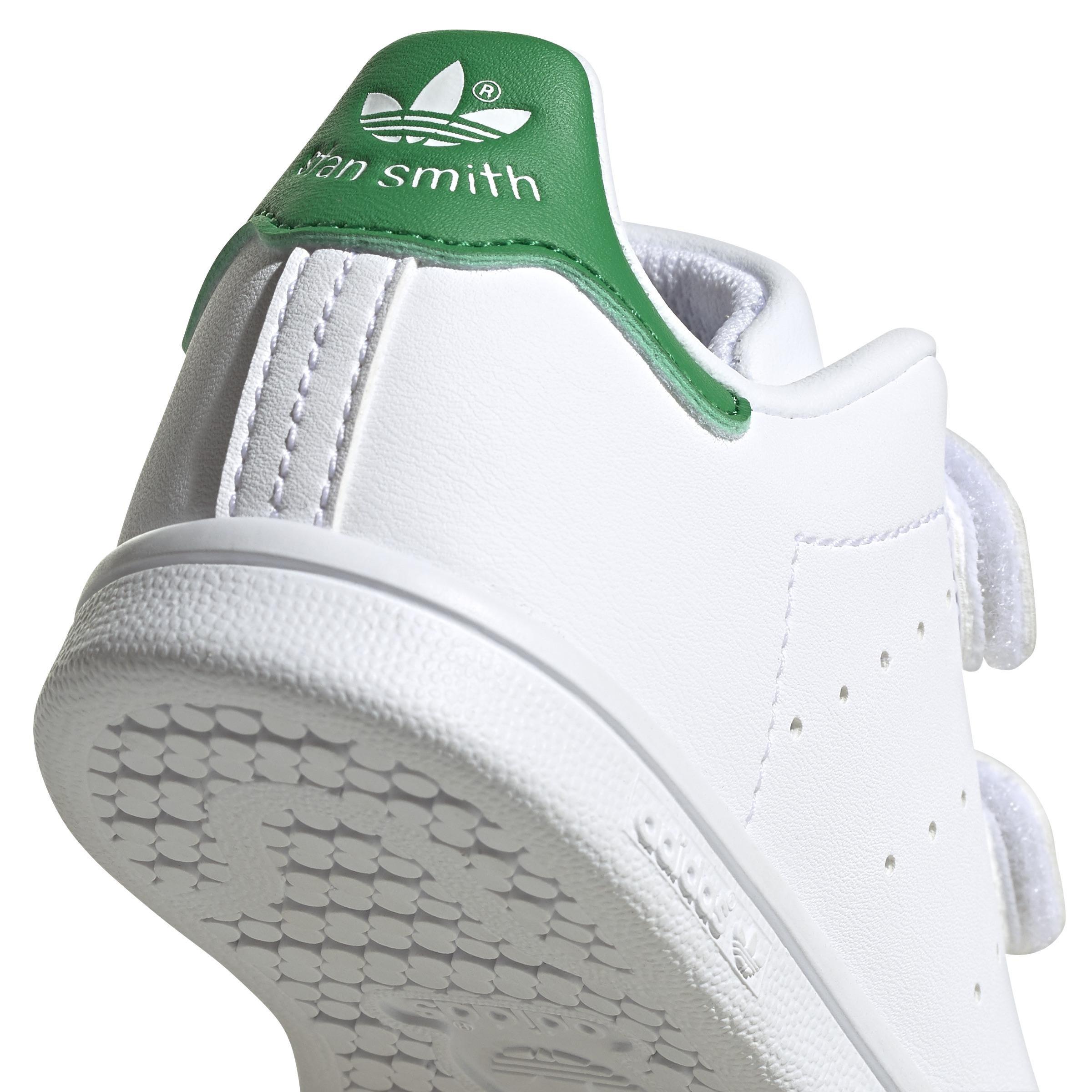 Kids Unisex Stan Smith Shoes, White, A901_ONE, large image number 9