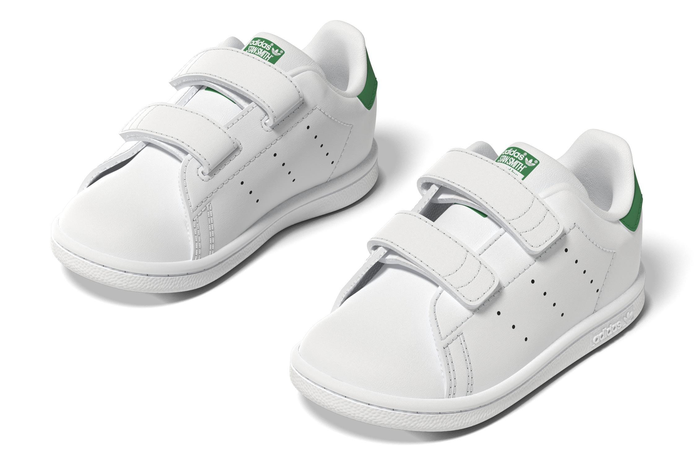 Kids Unisex Stan Smith Shoes, White, A901_ONE, large image number 13