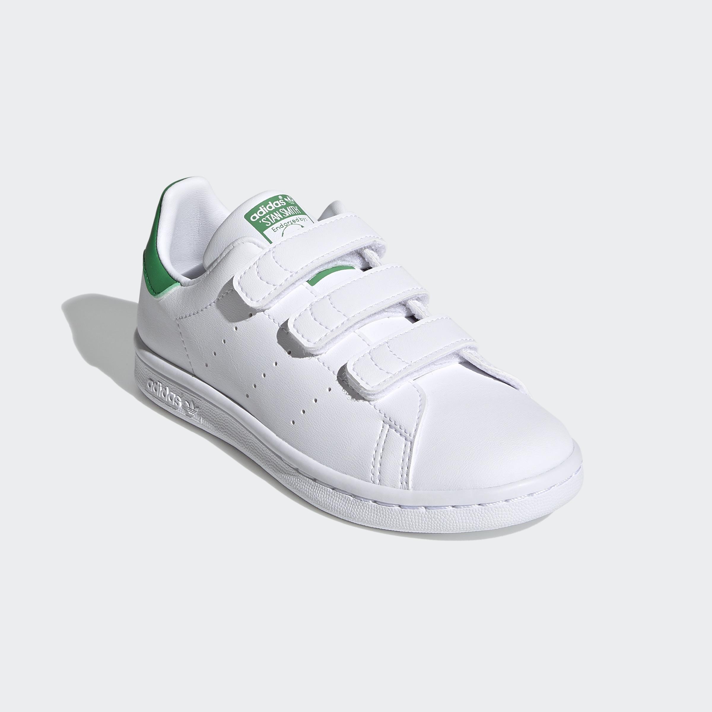 Kids Unisex Stan Smith Shoes, White, A901_ONE, large image number 5