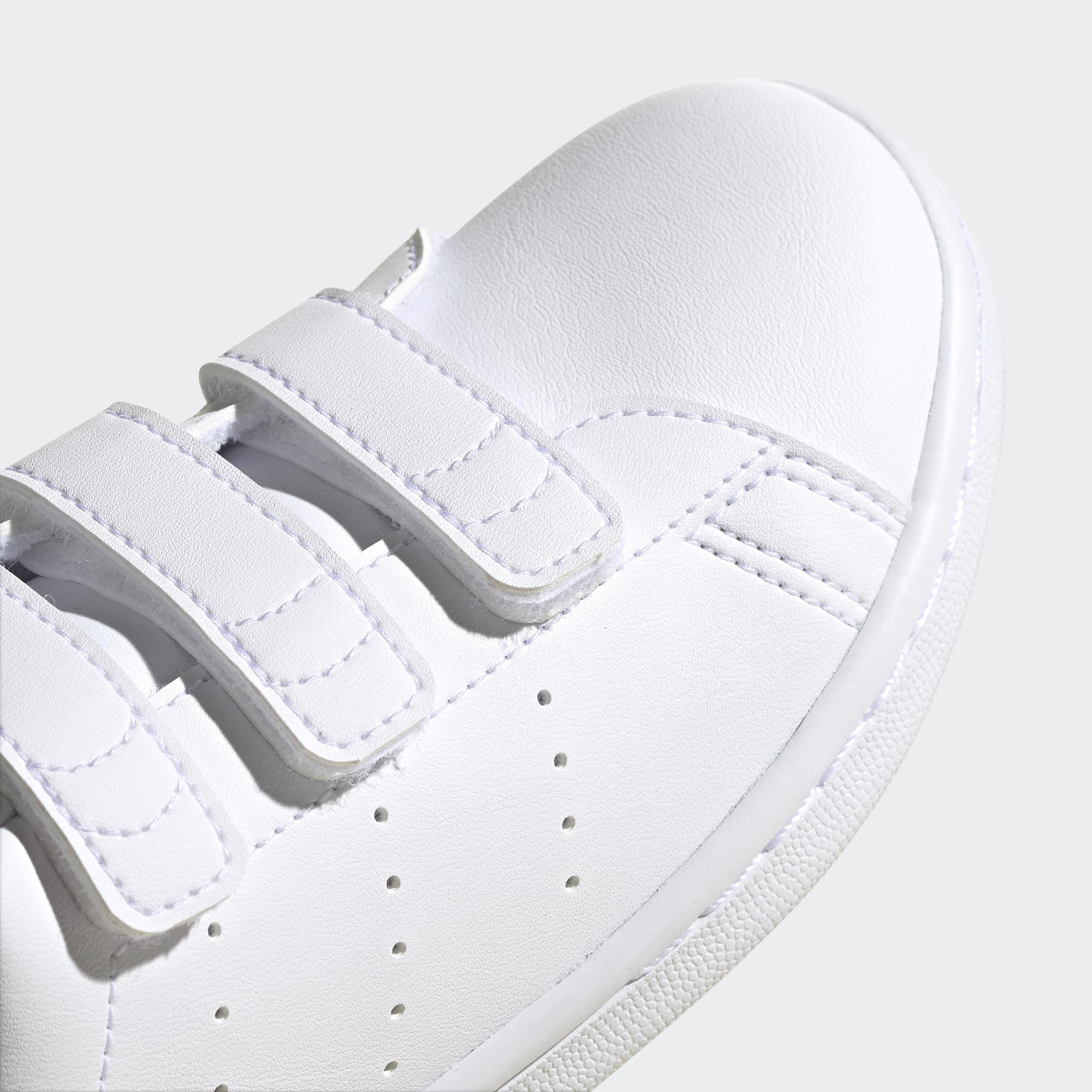 Kids Unisex Stan Smith Shoes, White, A901_ONE, large image number 11