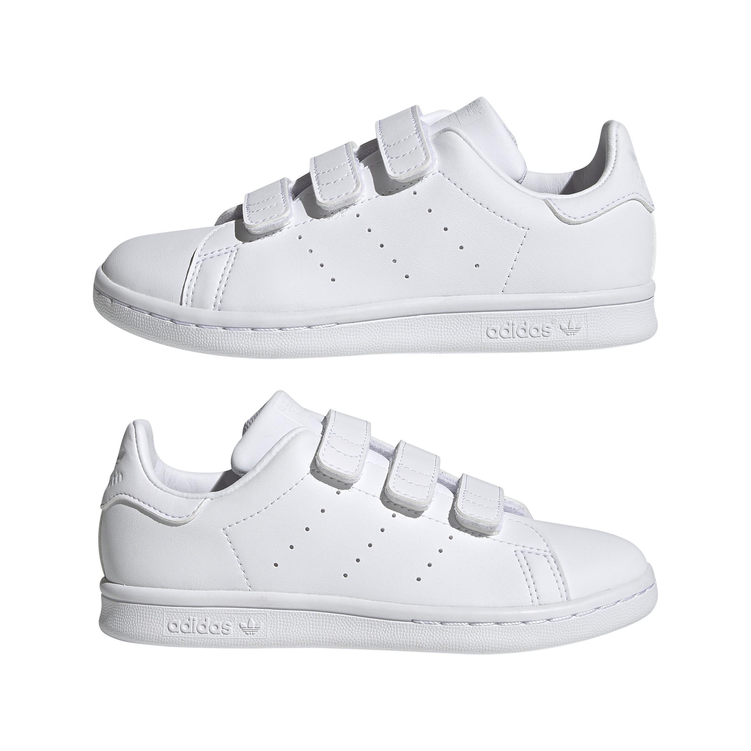 Unisex Kids Stan Smith Shoes , White, A901_ONE, large image number 7