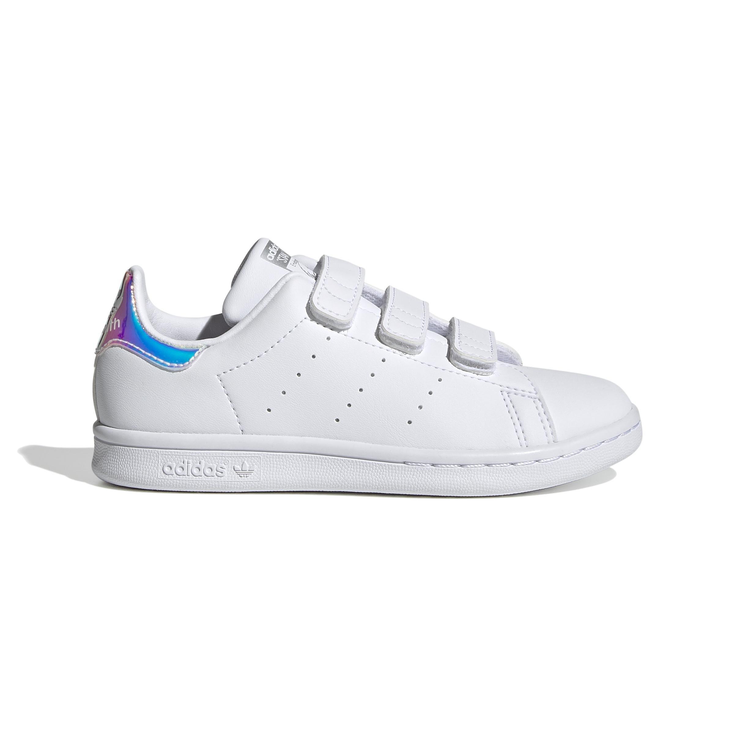 Unisex Kids Stan Smith Shoes, White, A901_ONE, large image number 0