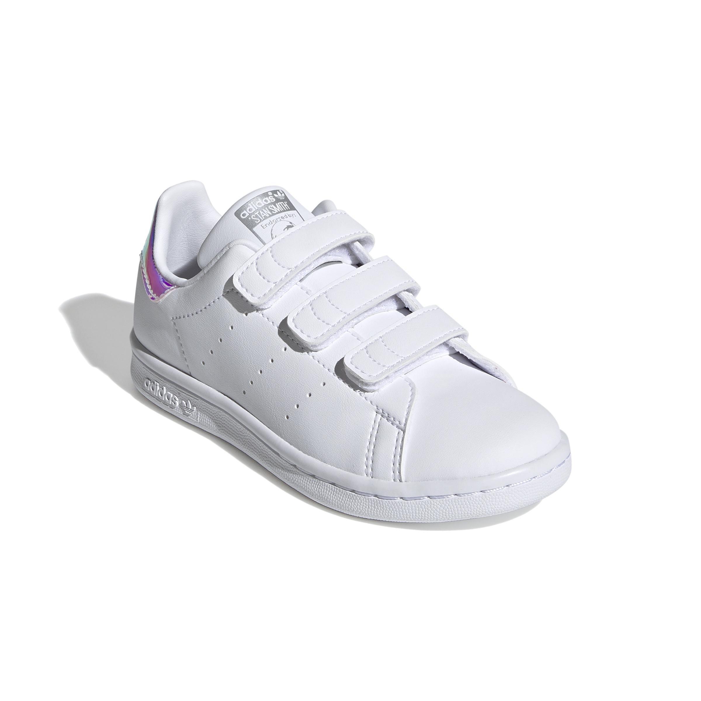Unisex Kids Stan Smith Shoes, White, A901_ONE, large image number 1