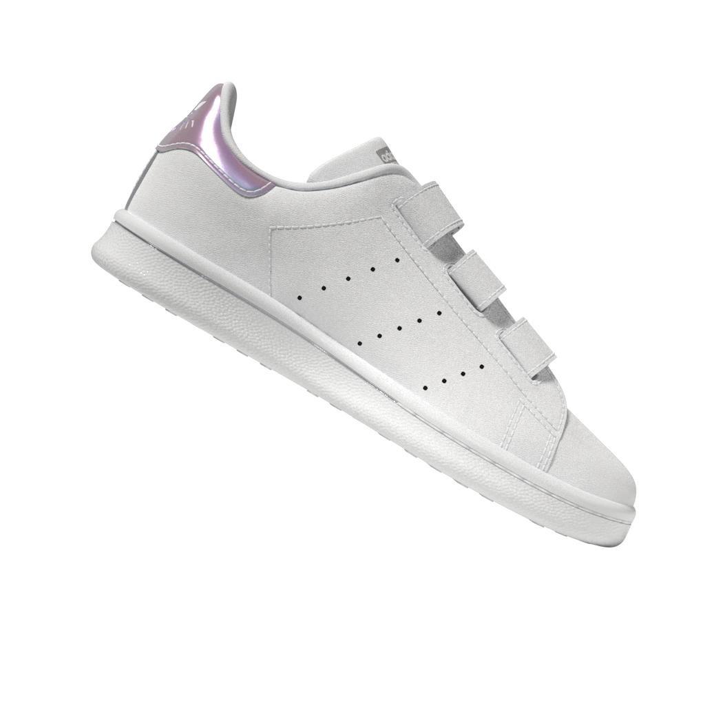 Unisex Kids Stan Smith Shoes, White, A901_ONE, large image number 5