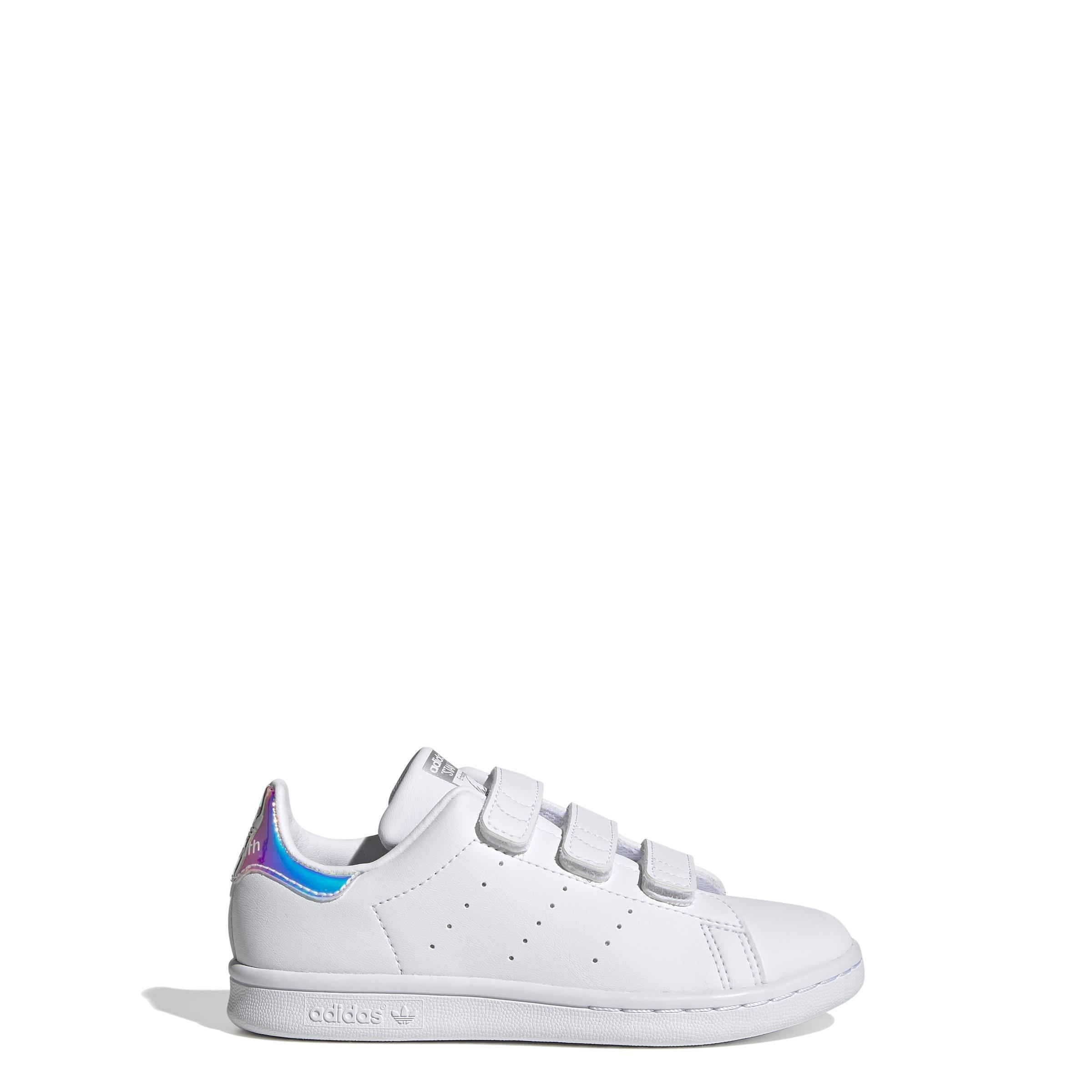 Unisex Kids Stan Smith Shoes, White, A901_ONE, large image number 6