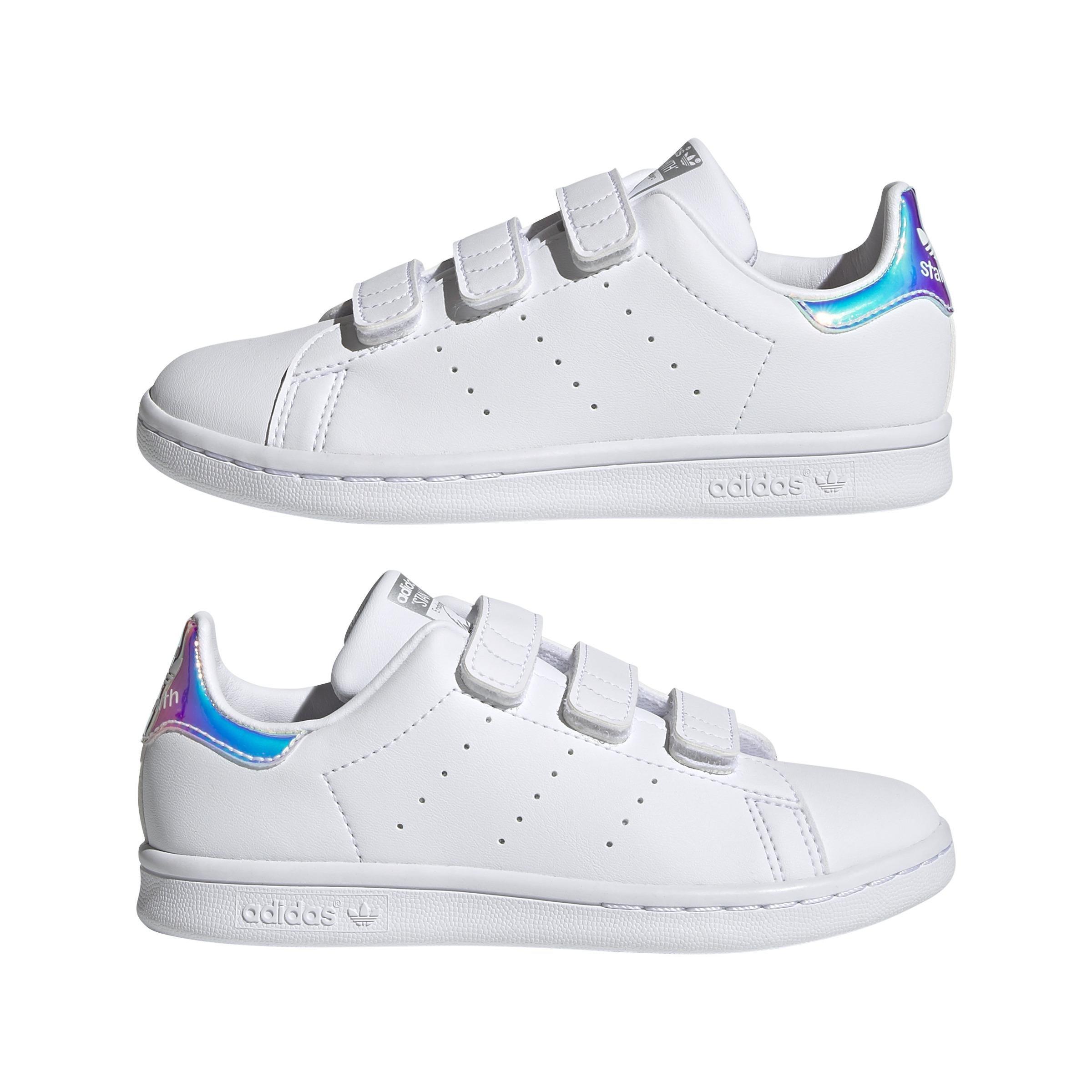 Unisex Kids Stan Smith Shoes, White, A901_ONE, large image number 13