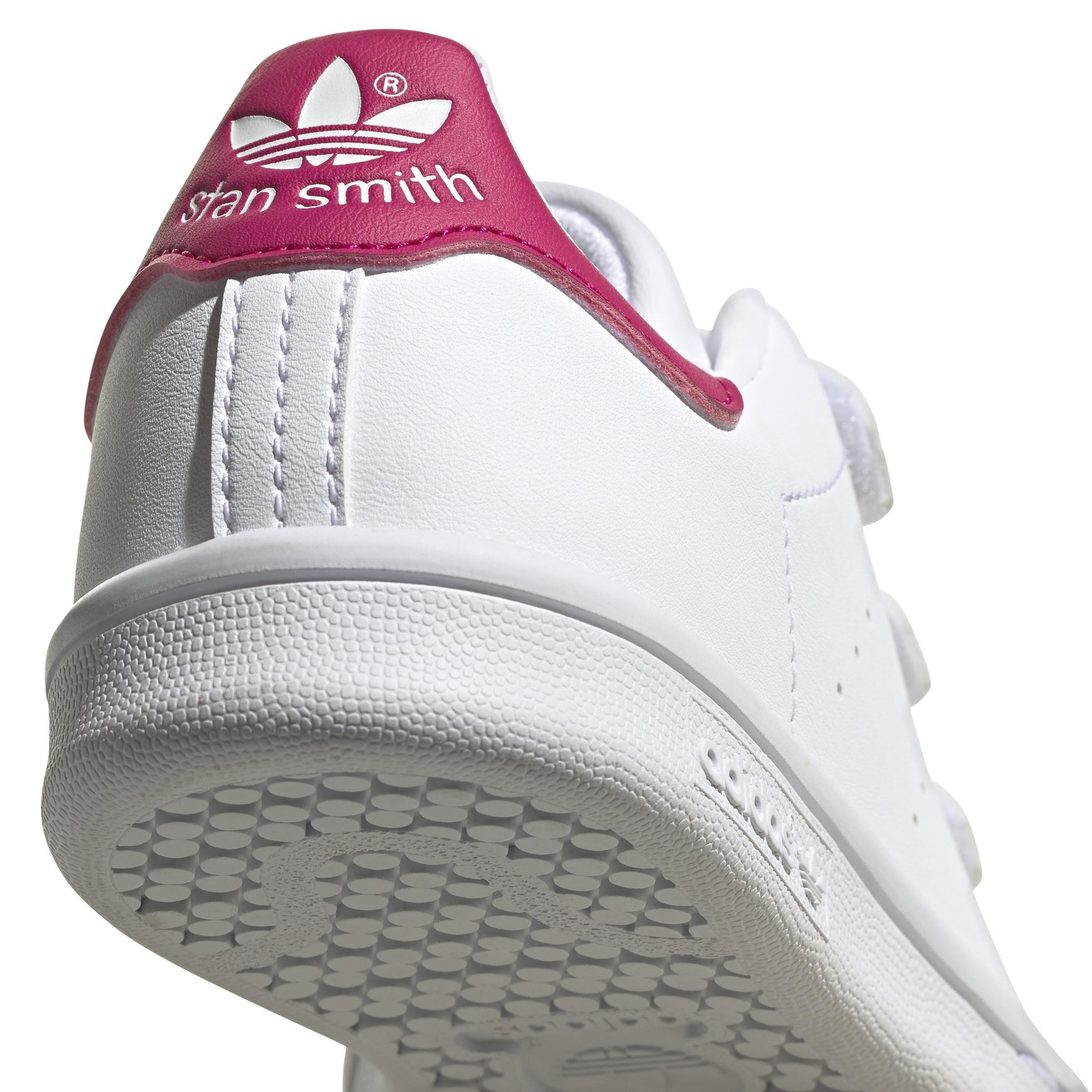 Unisex Kids Stan Smith Shoes, White, A901_ONE, large image number 4