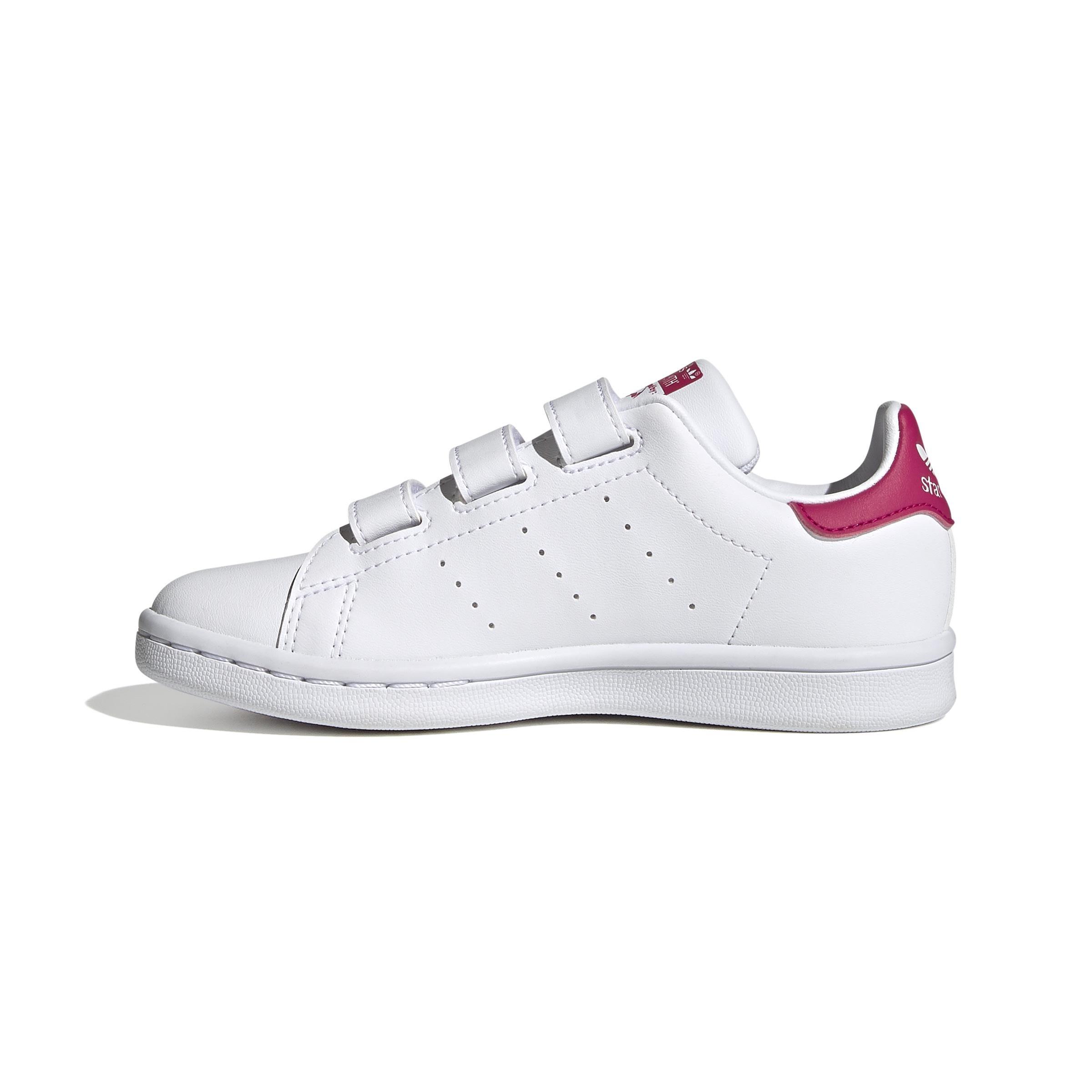 Unisex Kids Stan Smith Shoes, White, A901_ONE, large image number 7