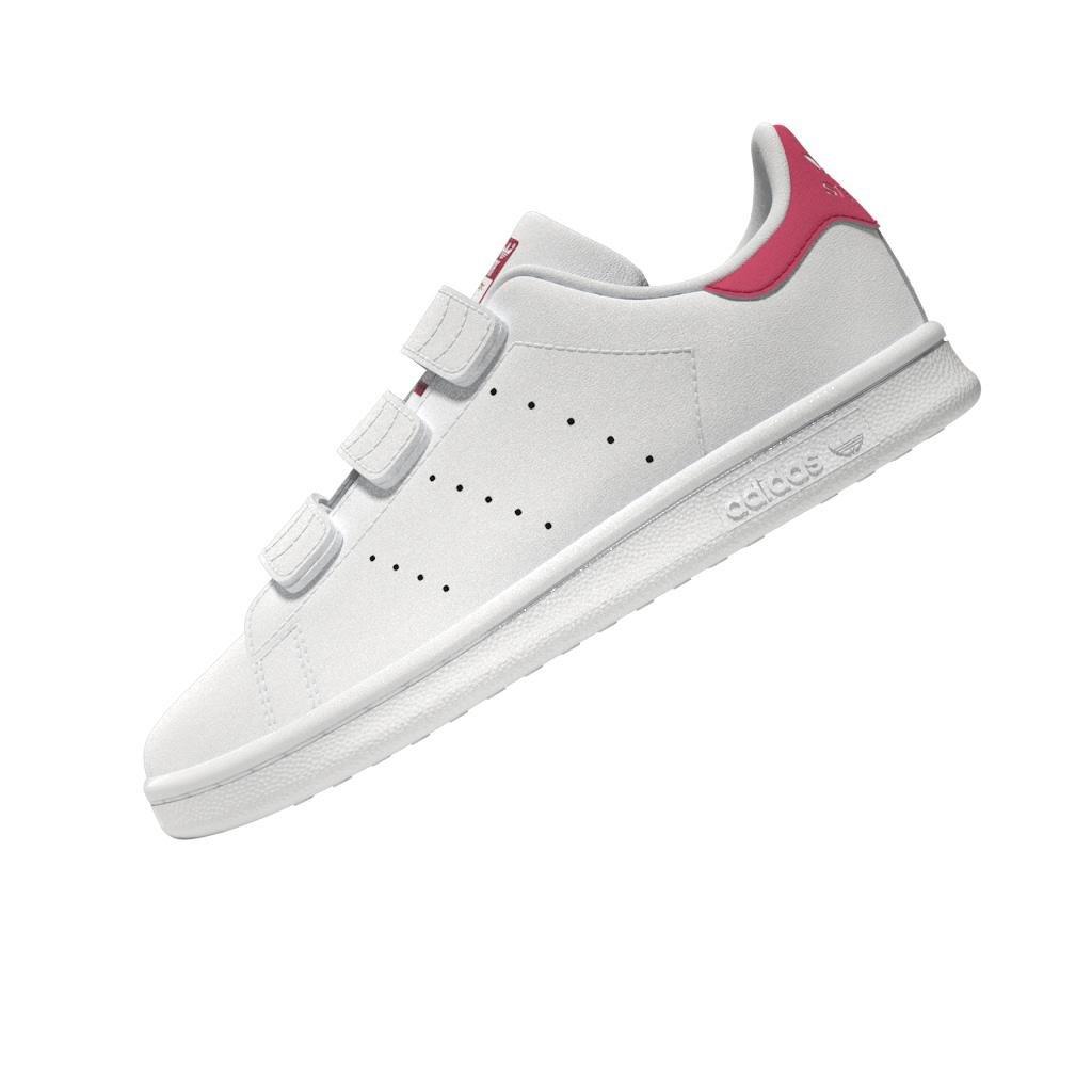 Unisex Kids Stan Smith Shoes, White, A901_ONE, large image number 8